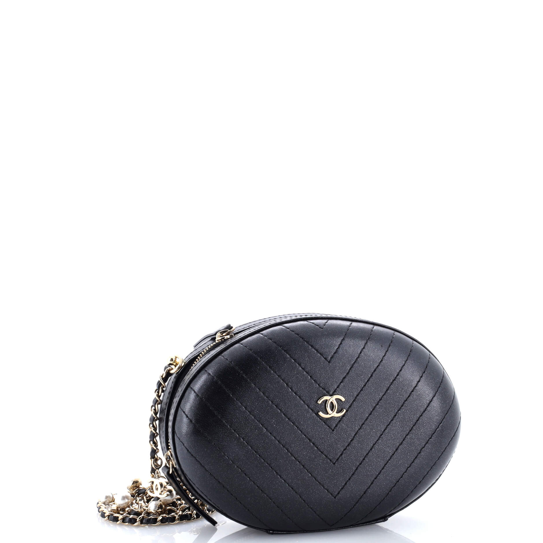 La Pausa Evening Bag Chevron Leather