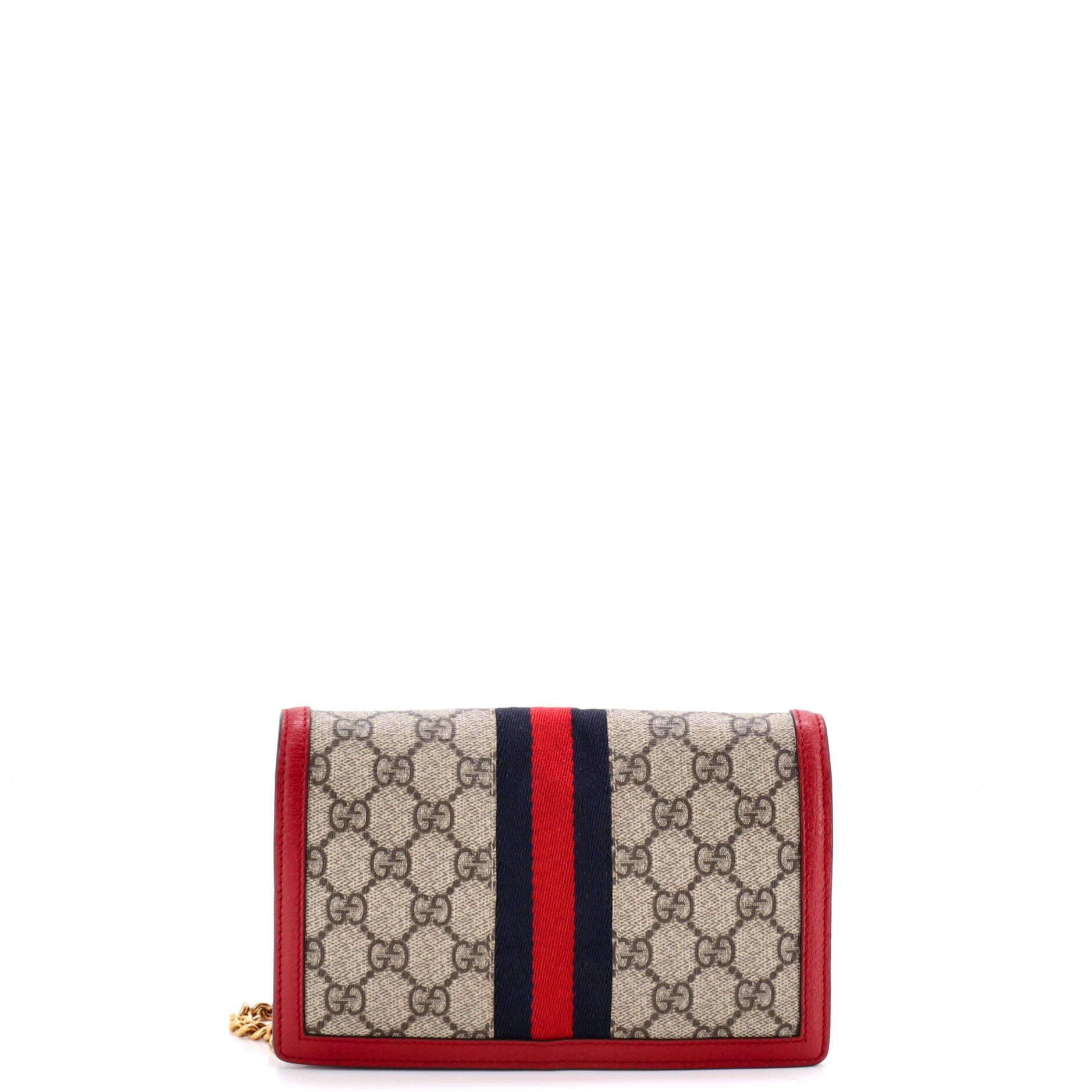 Queen Margaret Chain Wallet GG Coated Canvas Mini