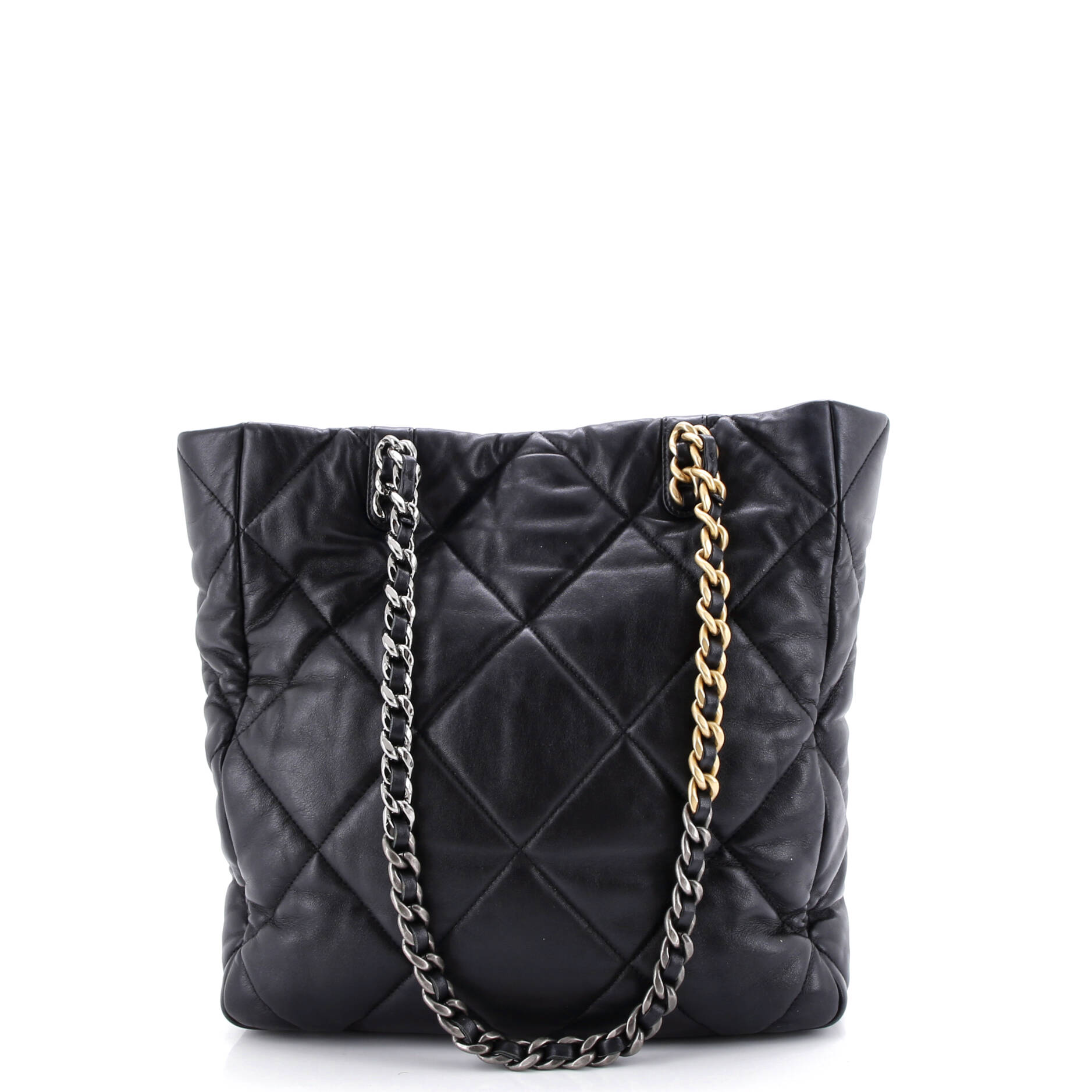 19 Shopping Bag Quilted Leather Medium