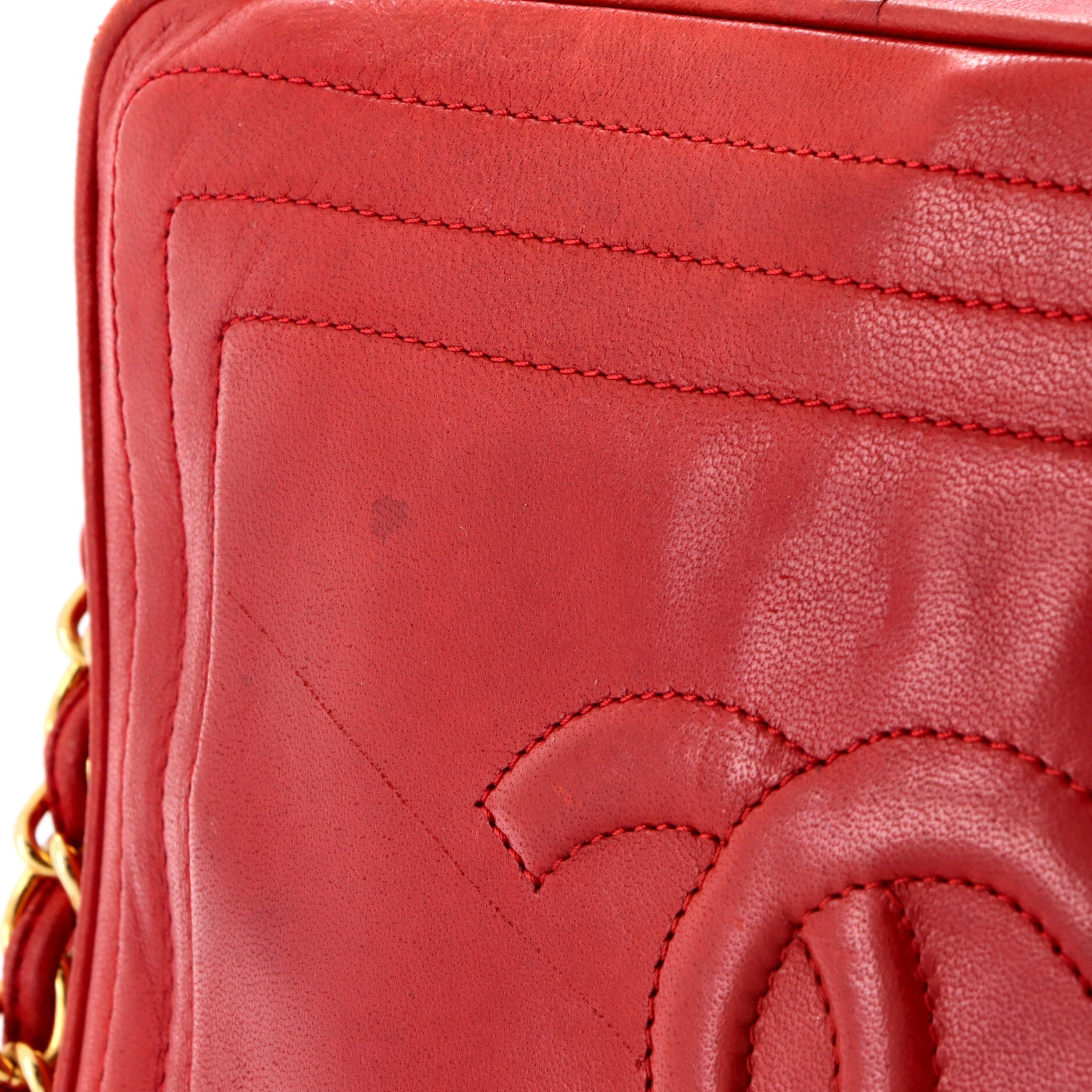 Vintage CC Tassel Camera Bag Lambskin Small
