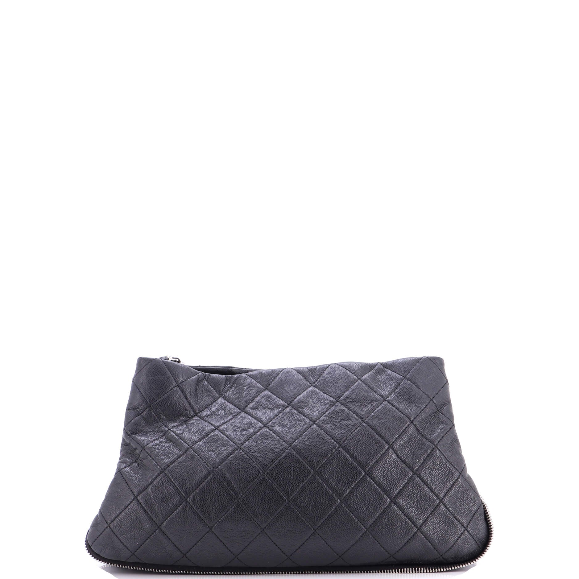 Timeless CC Expandable Tote Quilted Caviar Medium