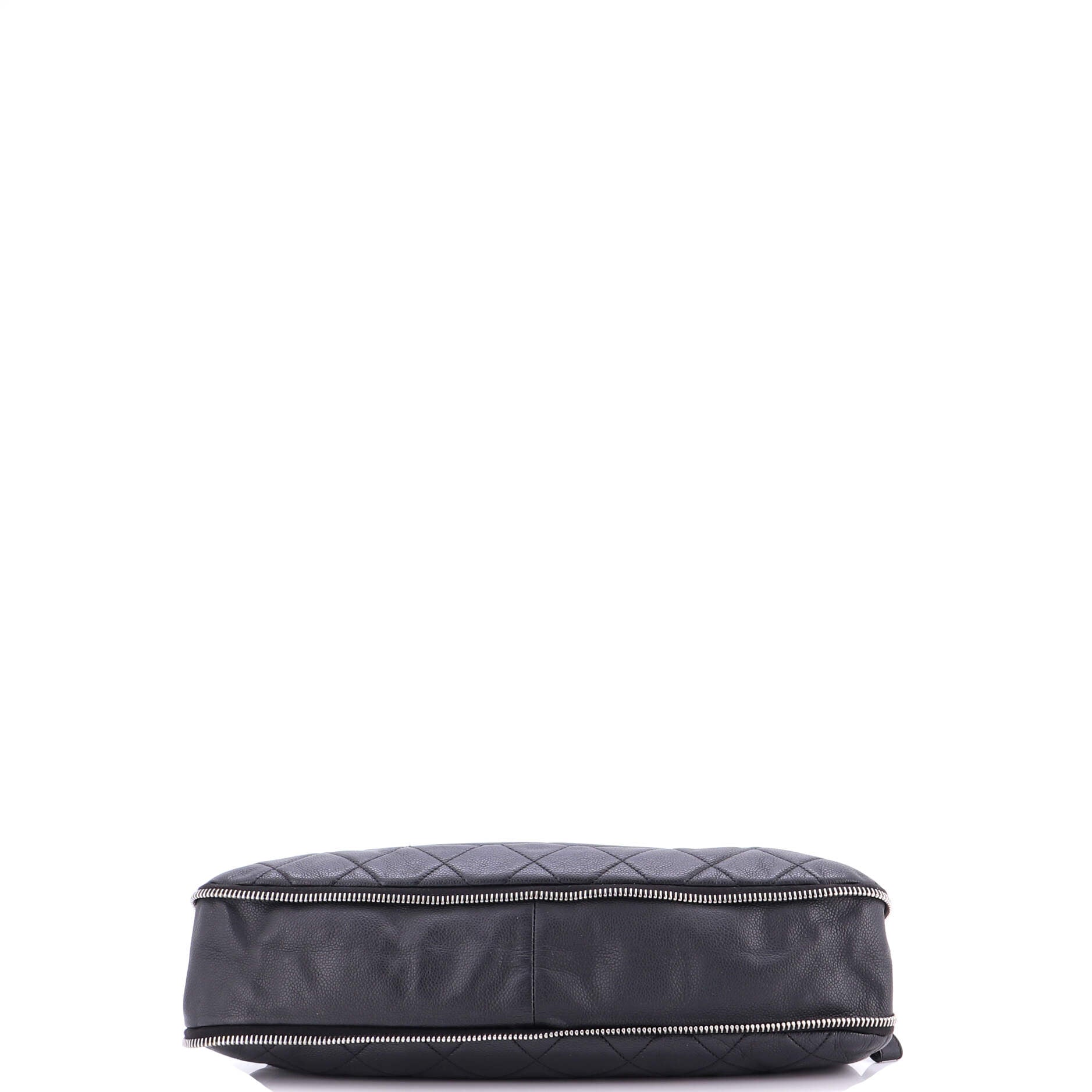 Timeless CC Expandable Tote Quilted Caviar Medium