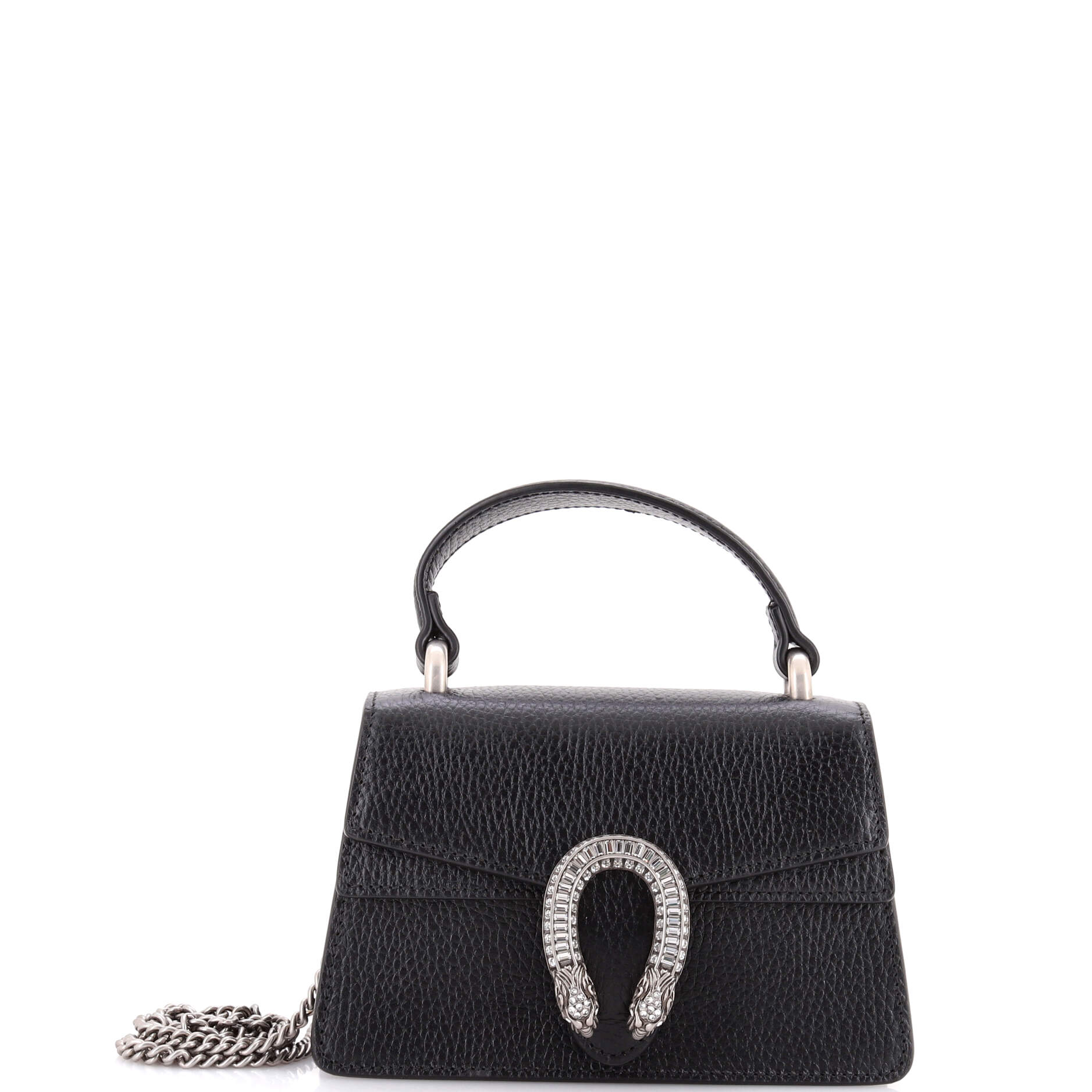 Dionysus Top Handle Bag Leather with Crystals Mini