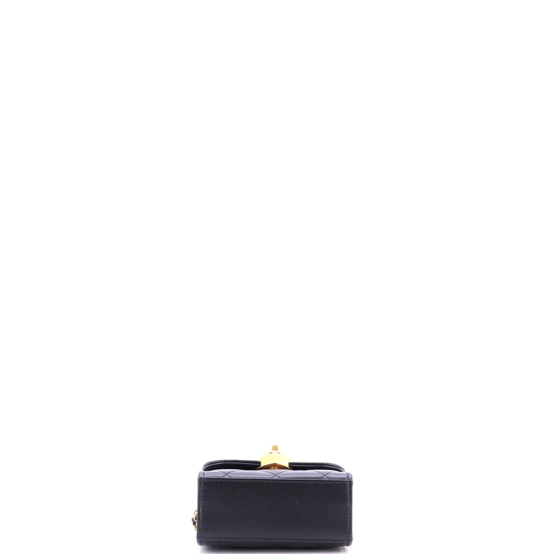 Coco Love CC Heart Clutch with Chain Quilted Lambskin Mini
