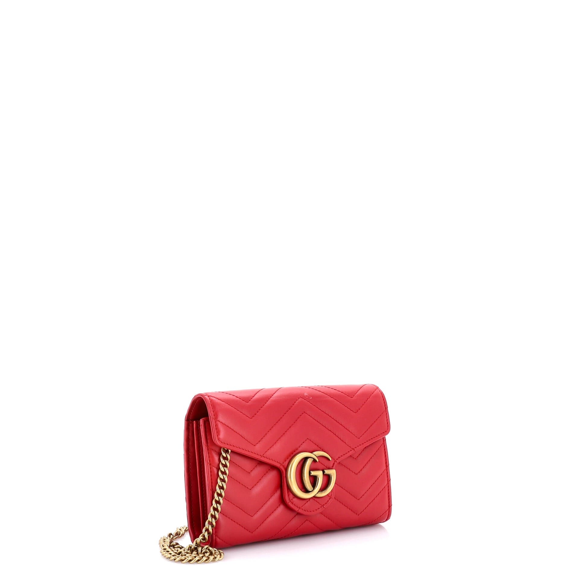 GG Marmont Chain Wallet Matelasse Leather Mini
