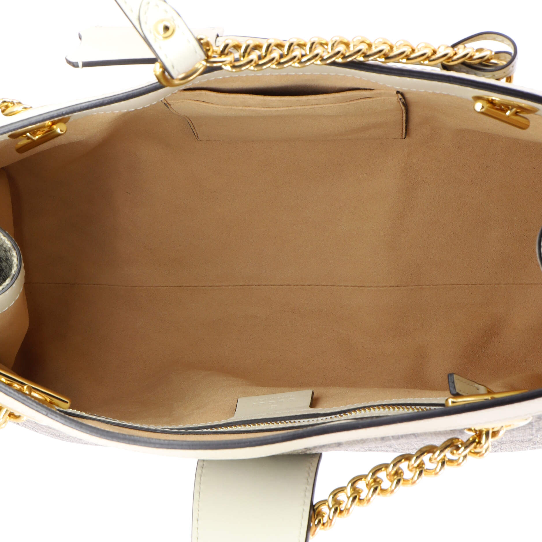 Padlock Chain Tote GG Coated Canvas with Leather Medium