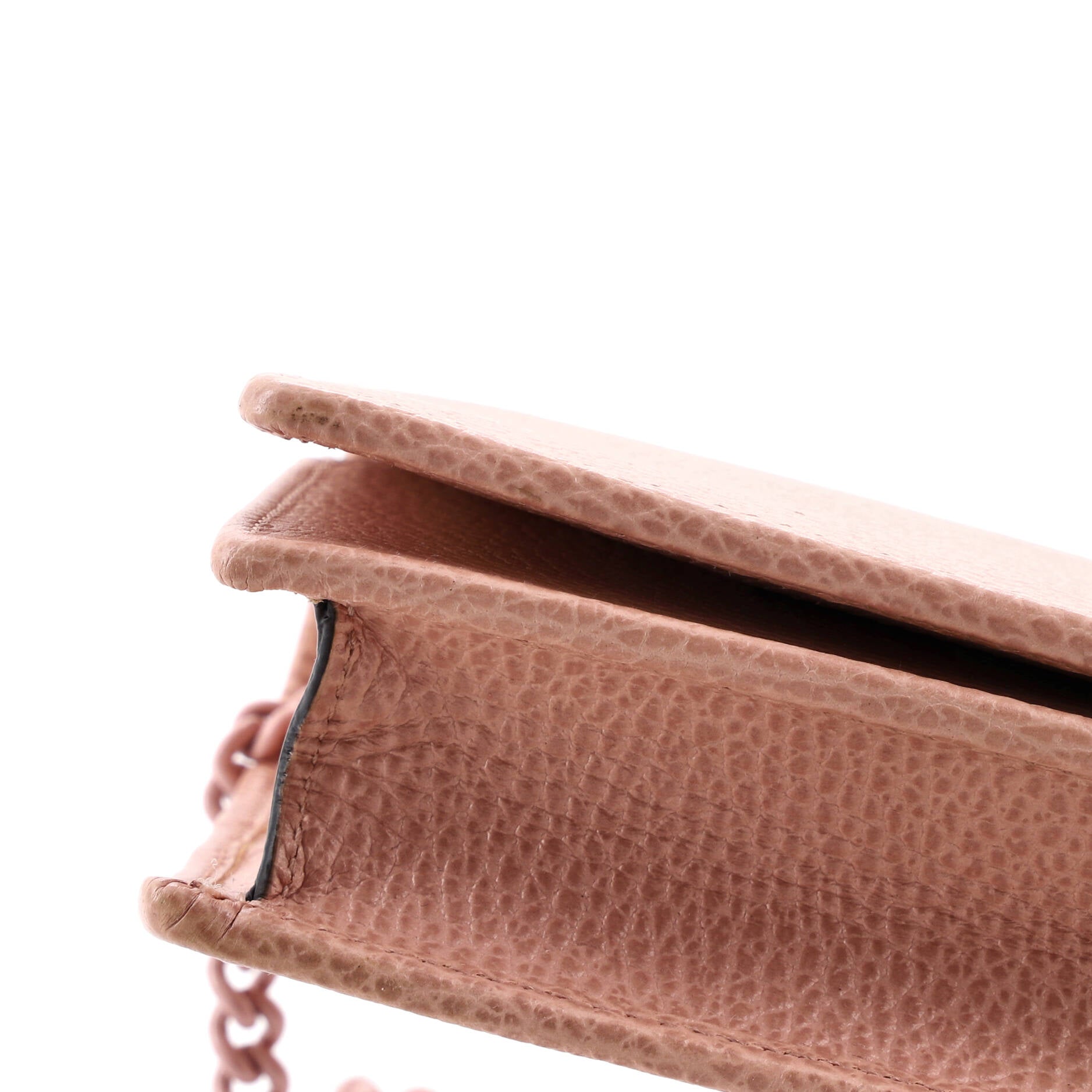 Petite GG Marmont Chain Wallet Leather Mini