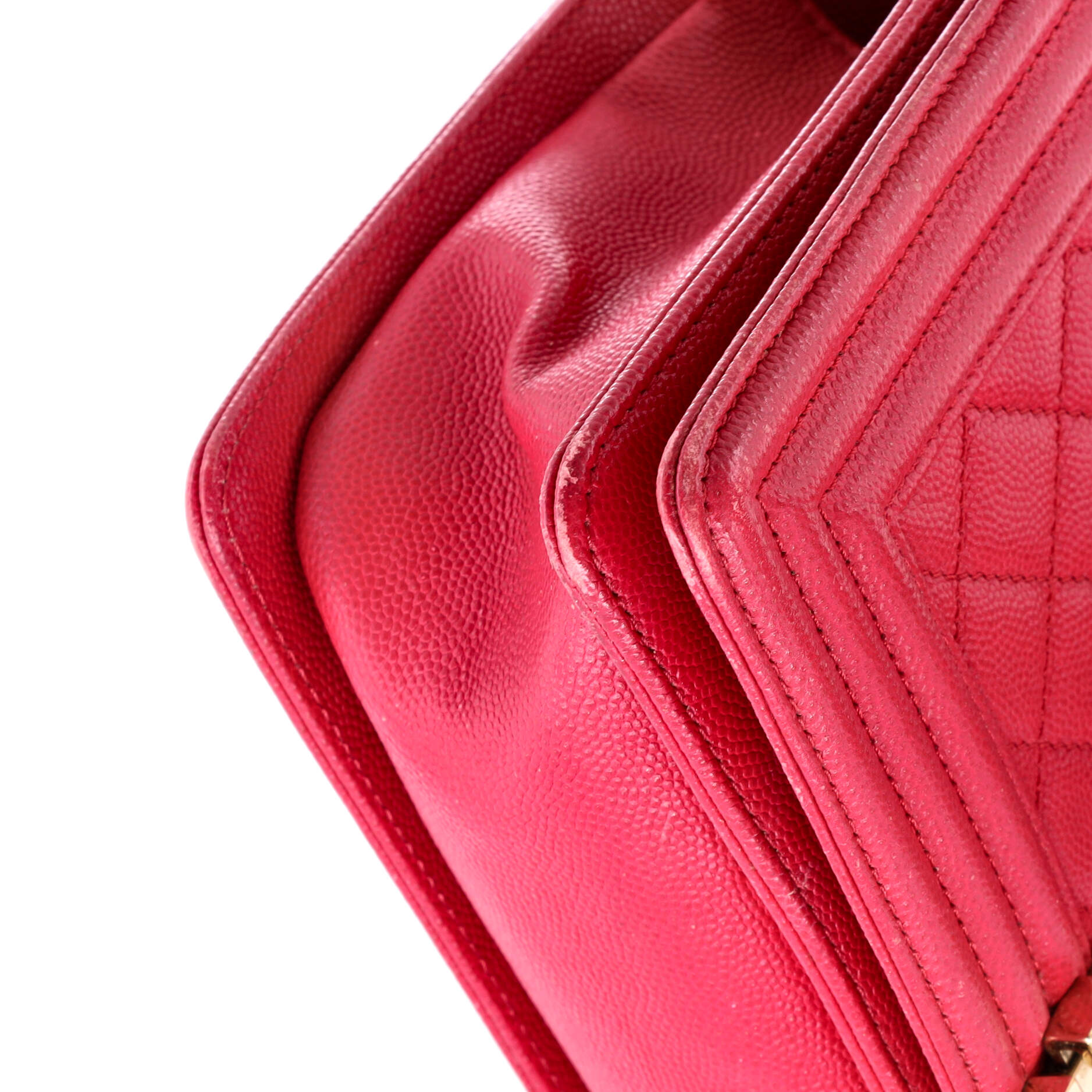 Boy Flap Bag Quilted Caviar New Medium