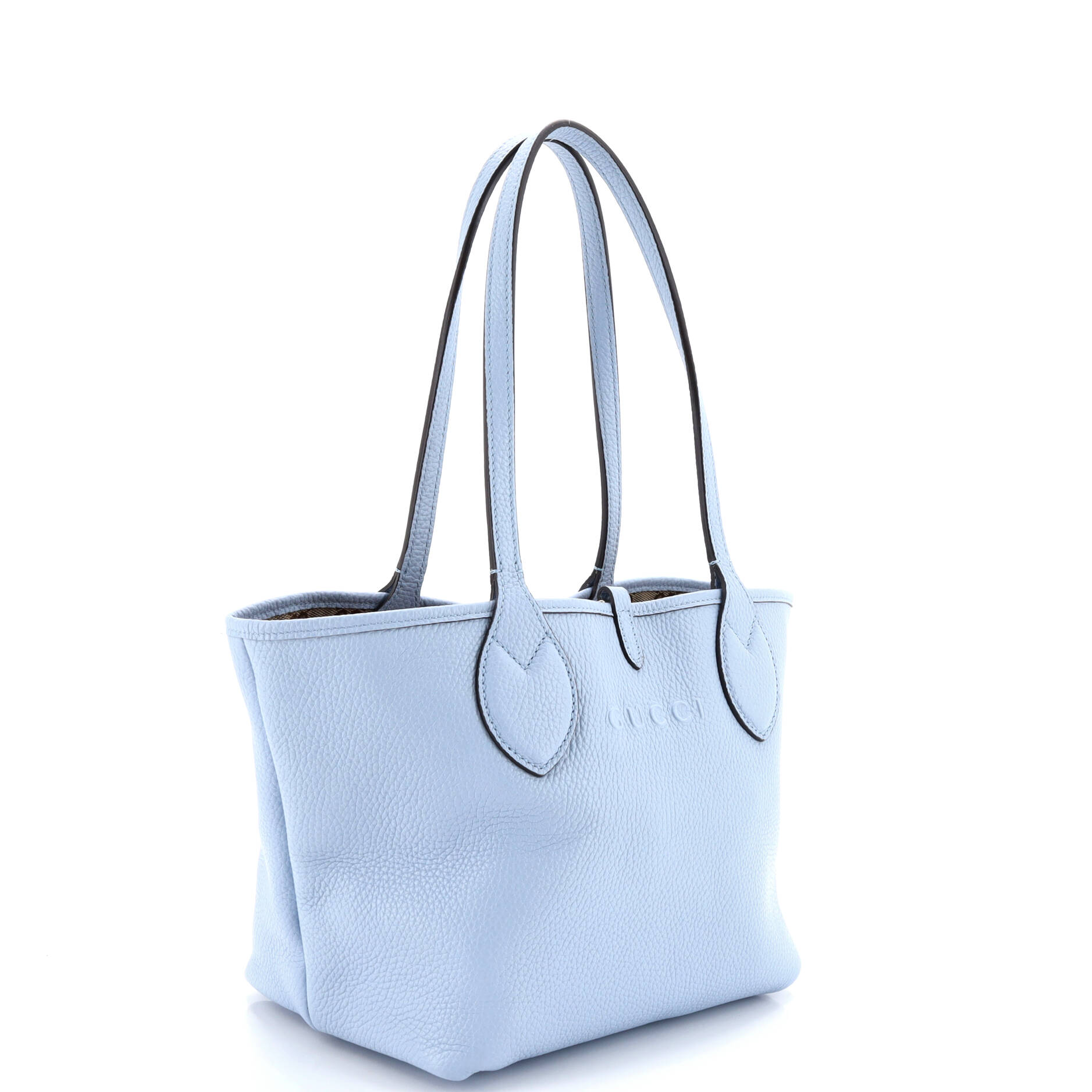 Reversible Totissima Shopping Tote Leather and GG Canvas Small