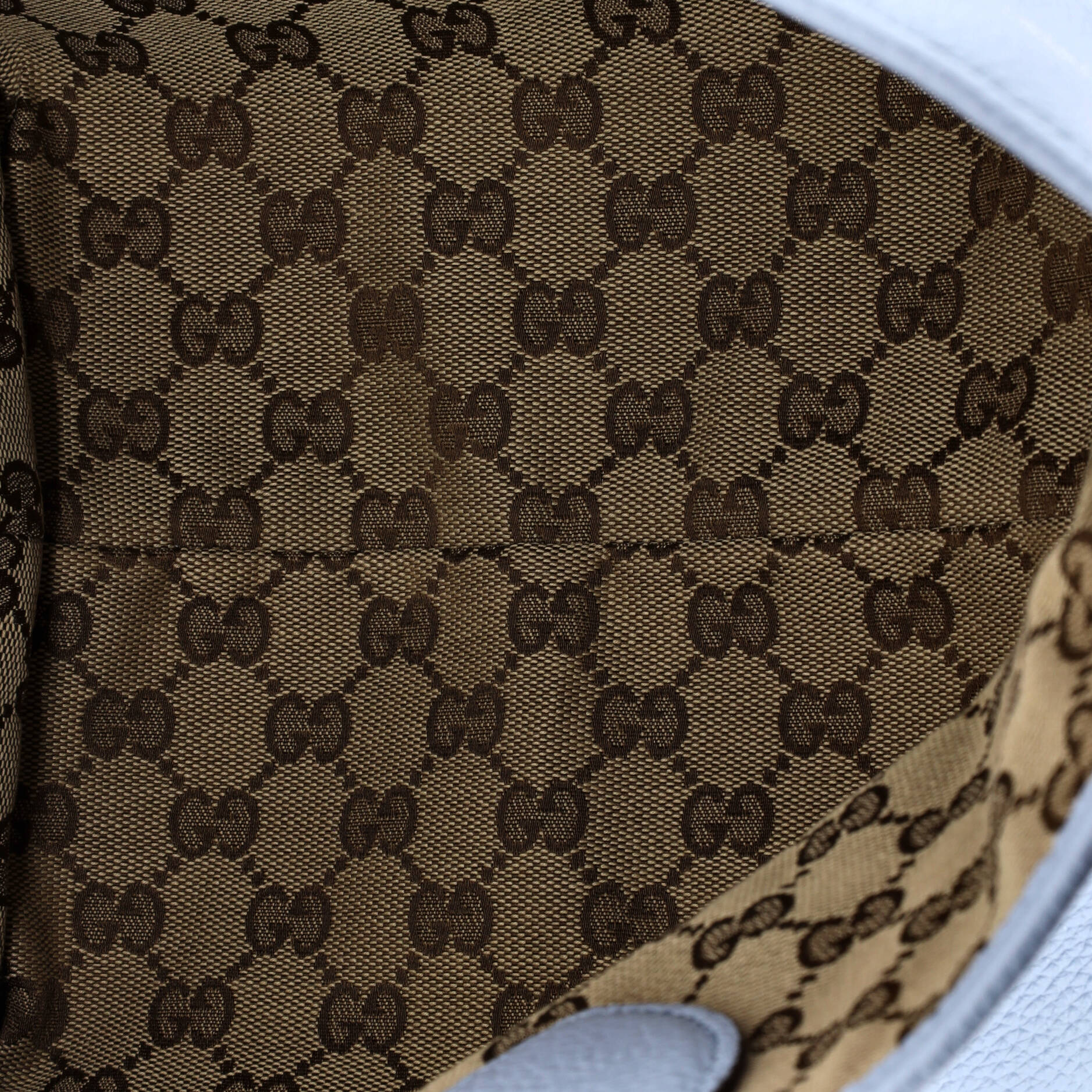 Reversible Totissima Shopping Tote Leather and GG Canvas Small