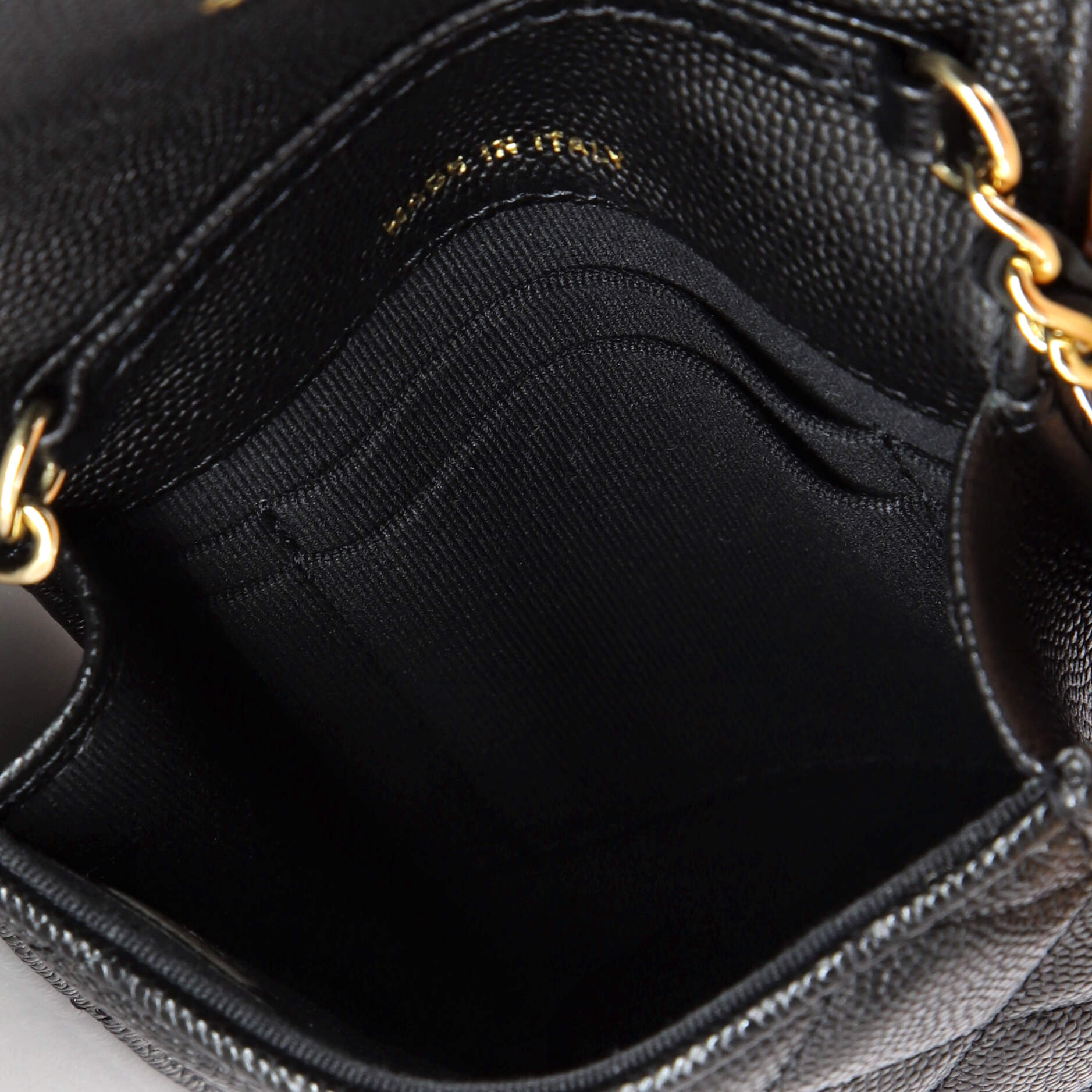 Embellished CC Flap Phone Holder Crossbody Bag Quilted Caviar Quilted Caviar