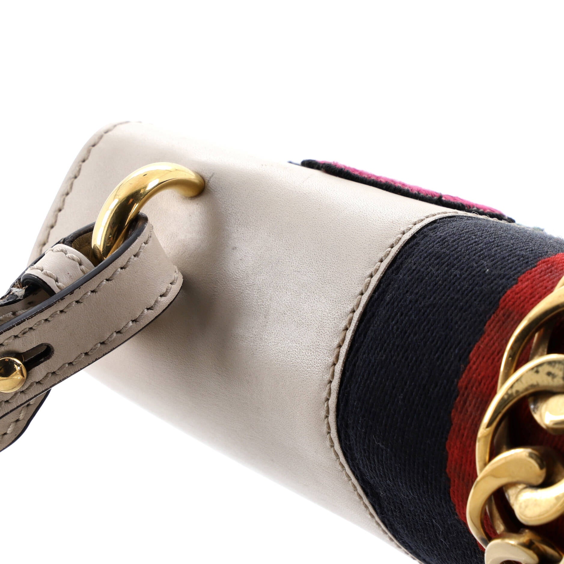 Sylvie Shoulder Bag Embroidered Leather Small