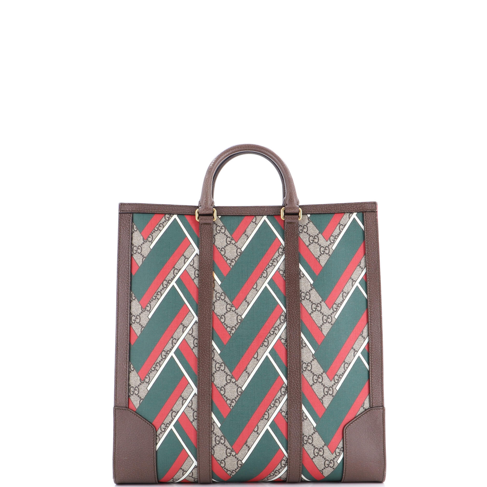 Web Strap Convertible Tote Printed GG Coated Canvas Tall