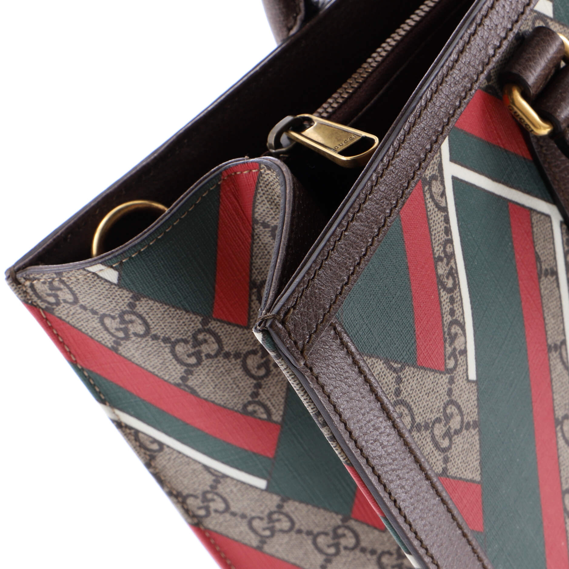Web Strap Convertible Tote Printed GG Coated Canvas Tall