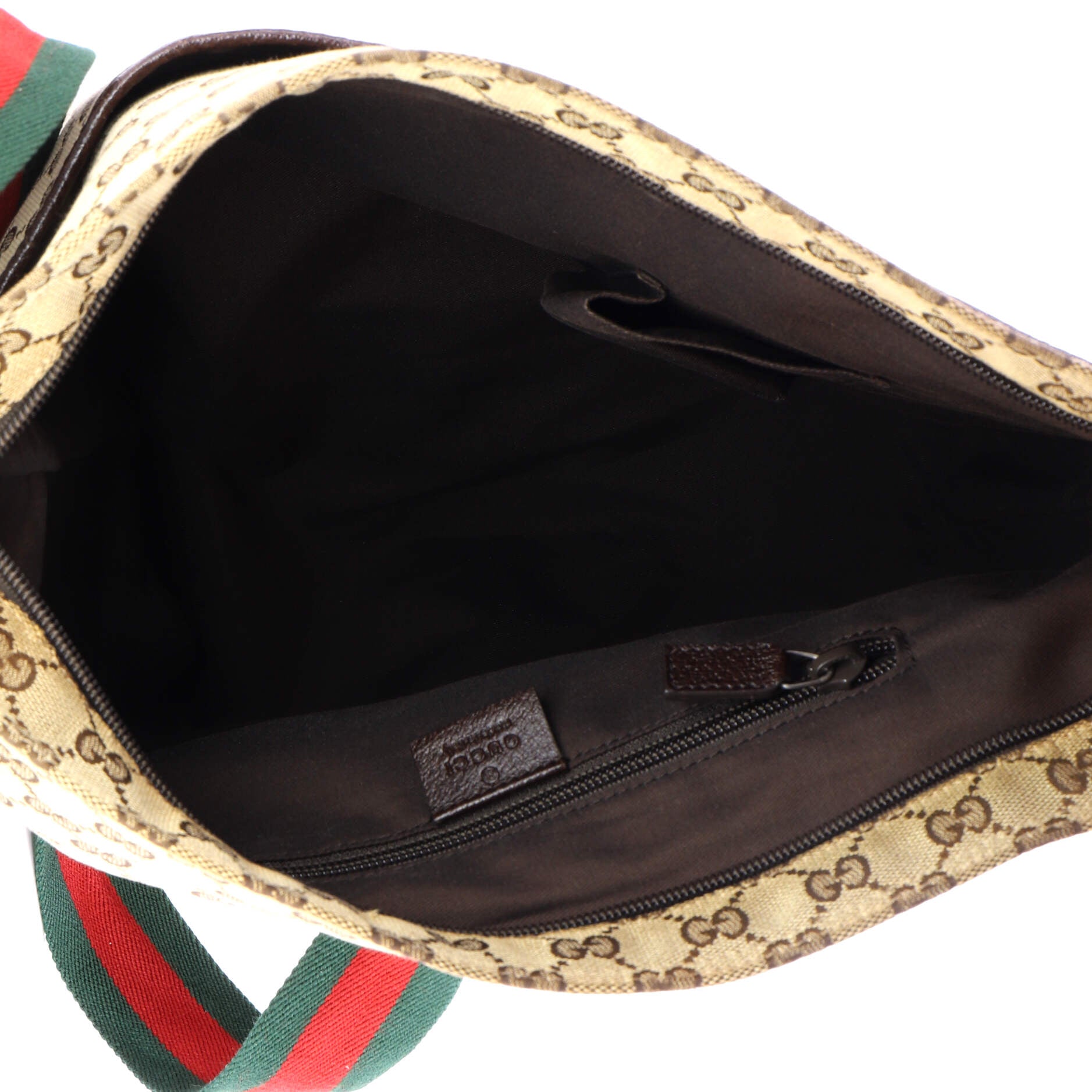 Front Pocket Web Messenger GG Canvas Medium