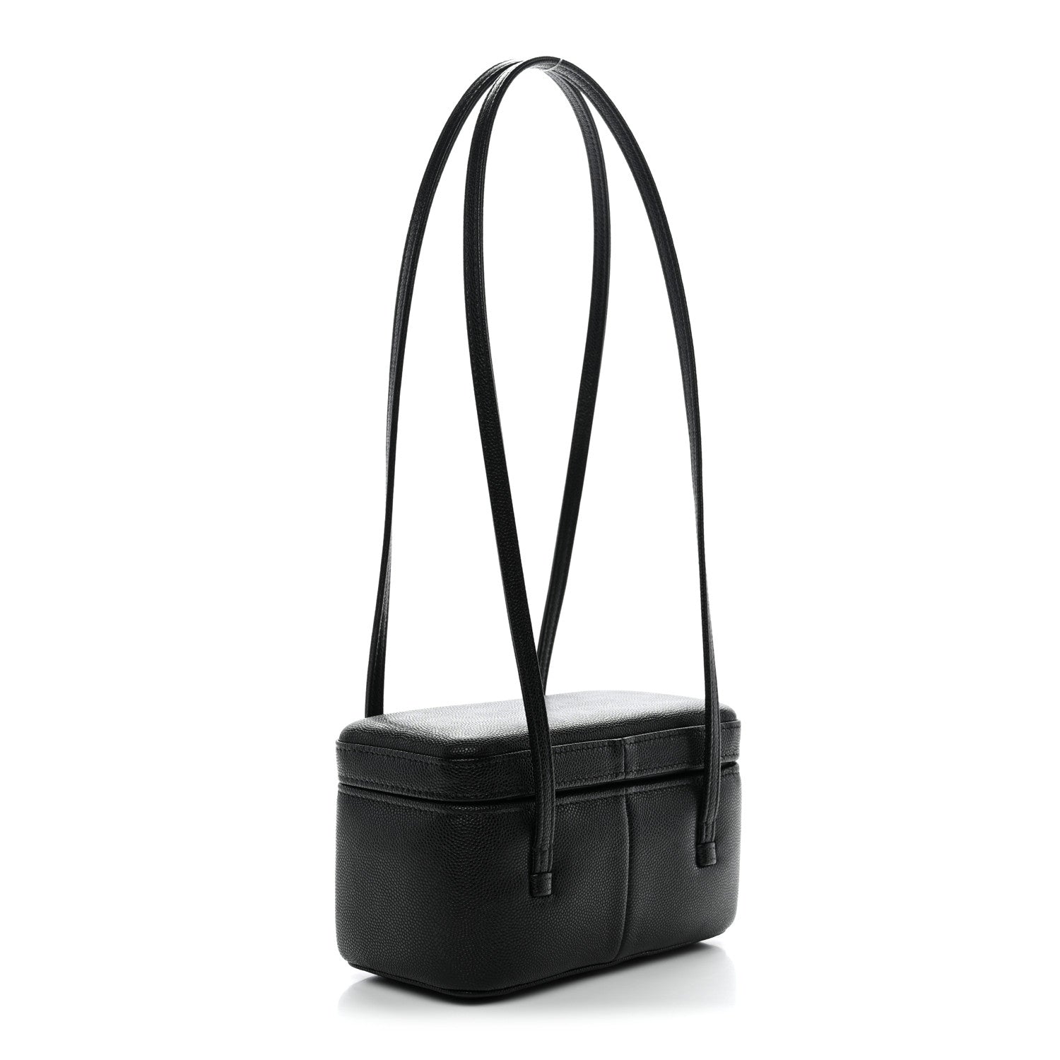 Shiny Caviar Preppy Coco Vanity Black