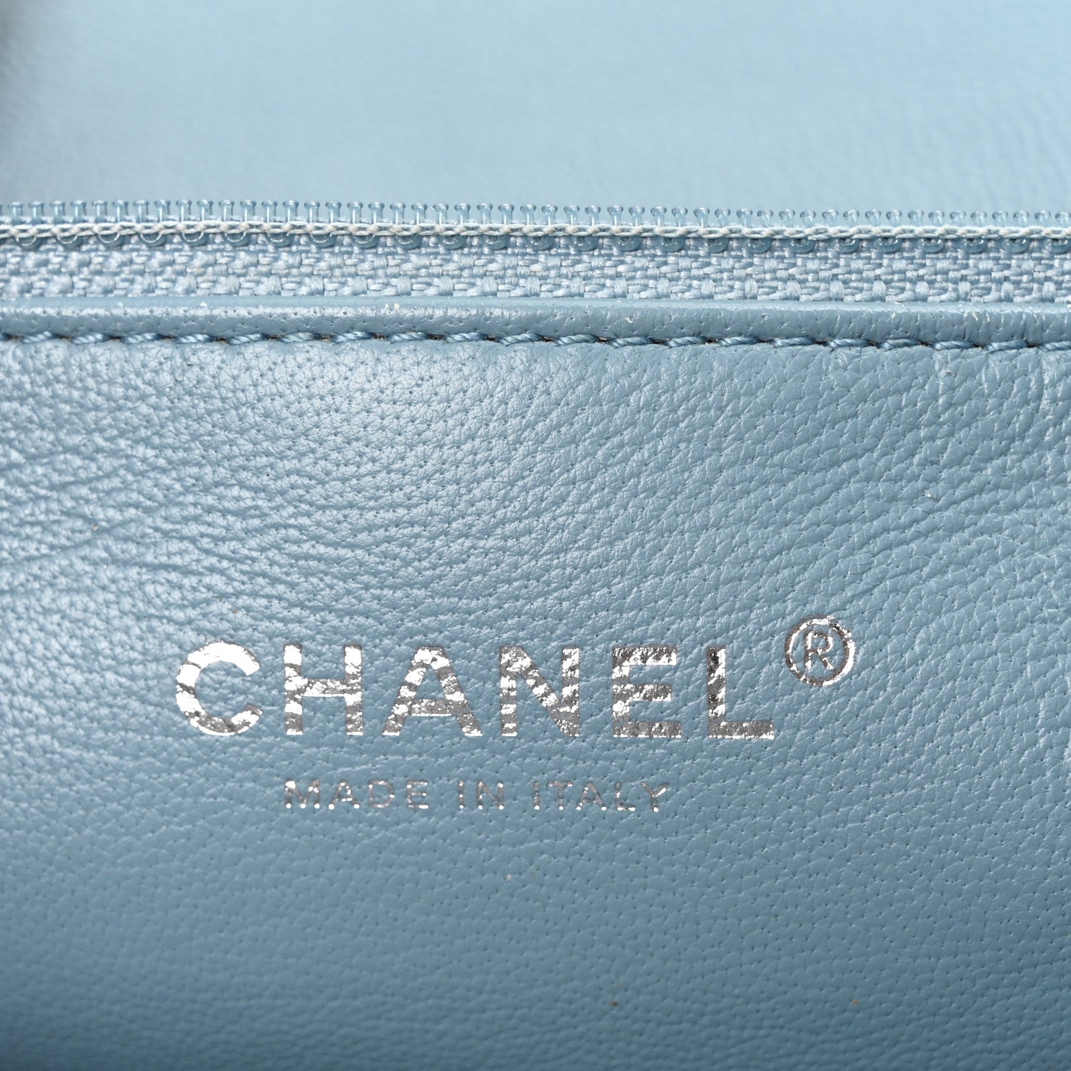 Sequin Large Waterfall Flap Light Blue