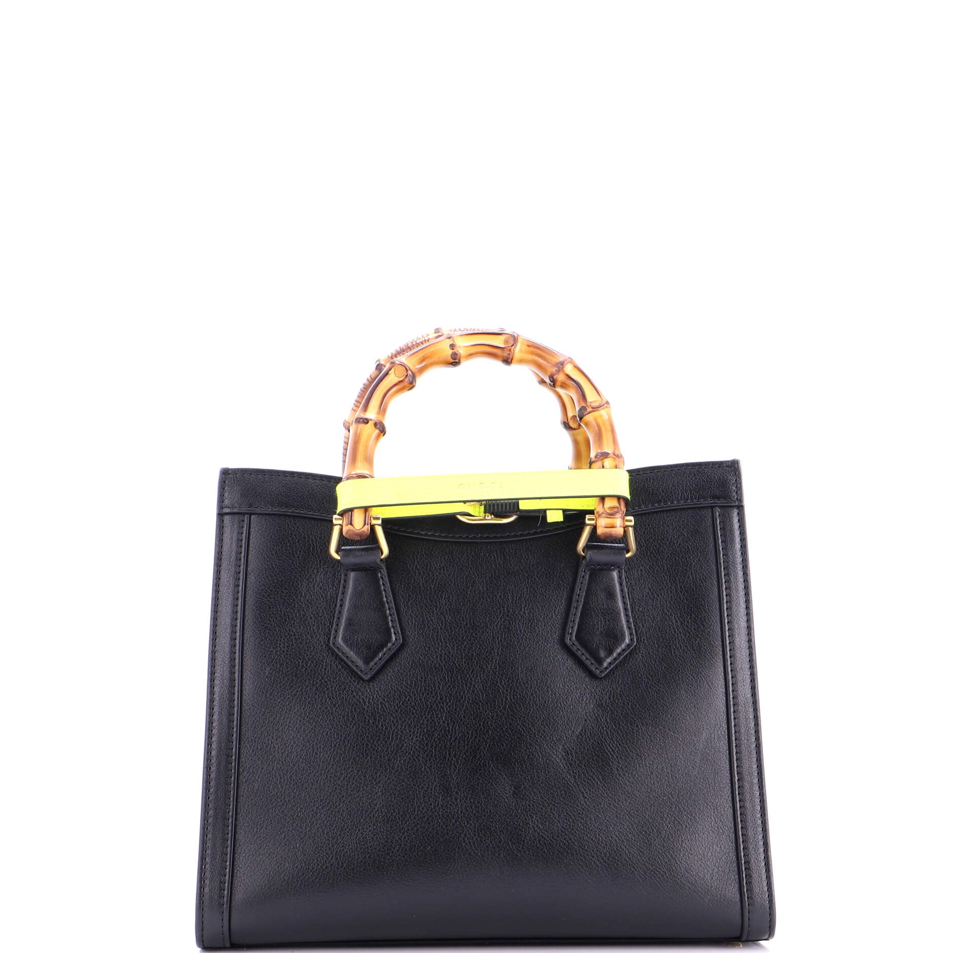 Diana NM Bamboo Handle Tote Leather Small