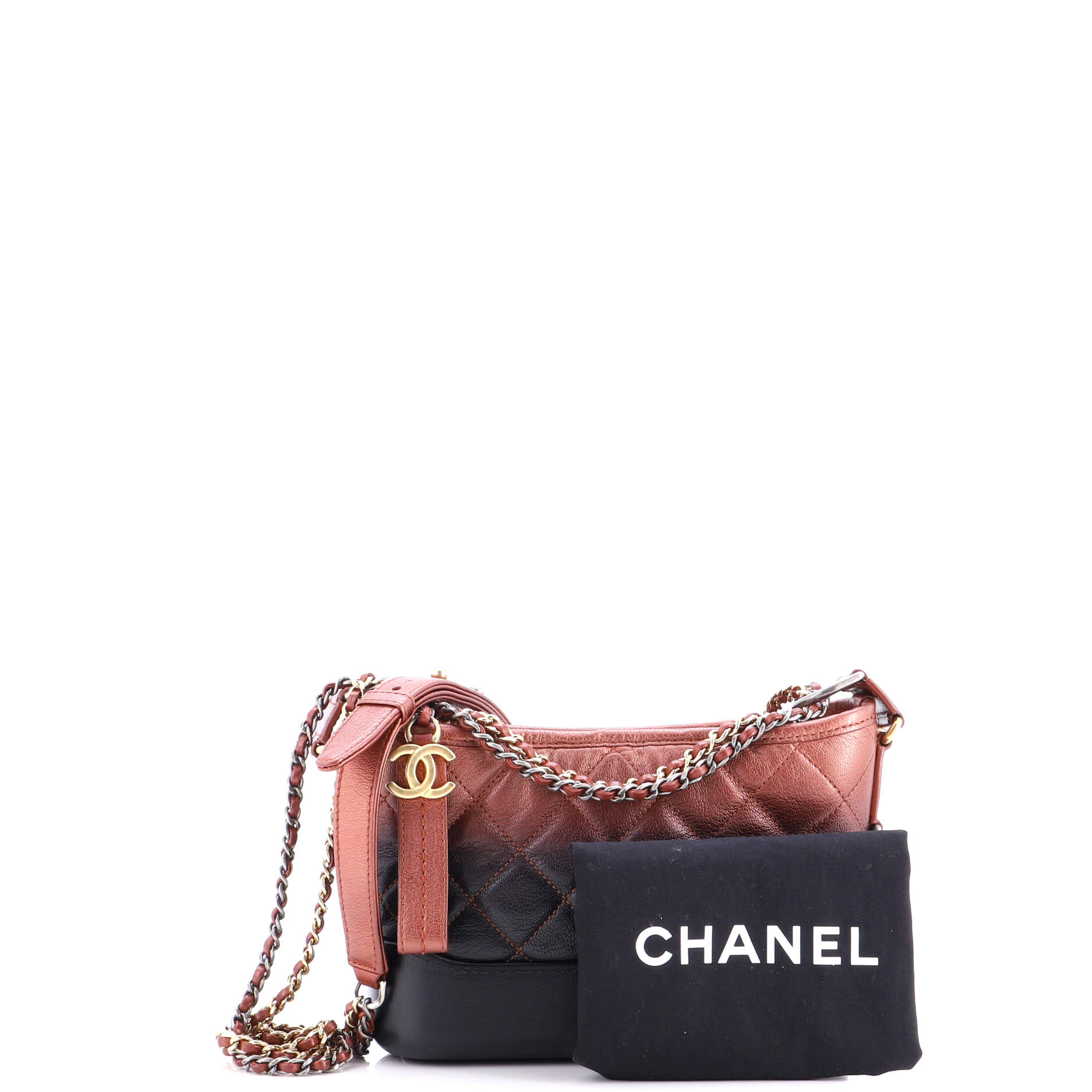 Gabrielle Hobo Quilted Ombre Goatskin Small