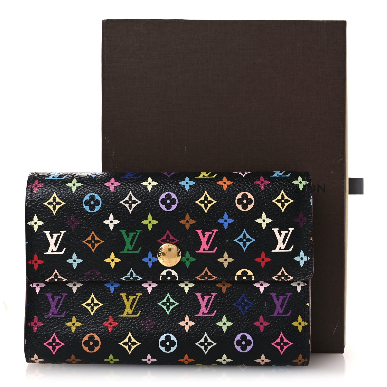 Monogram Multicolor Alexandra Wallet Black