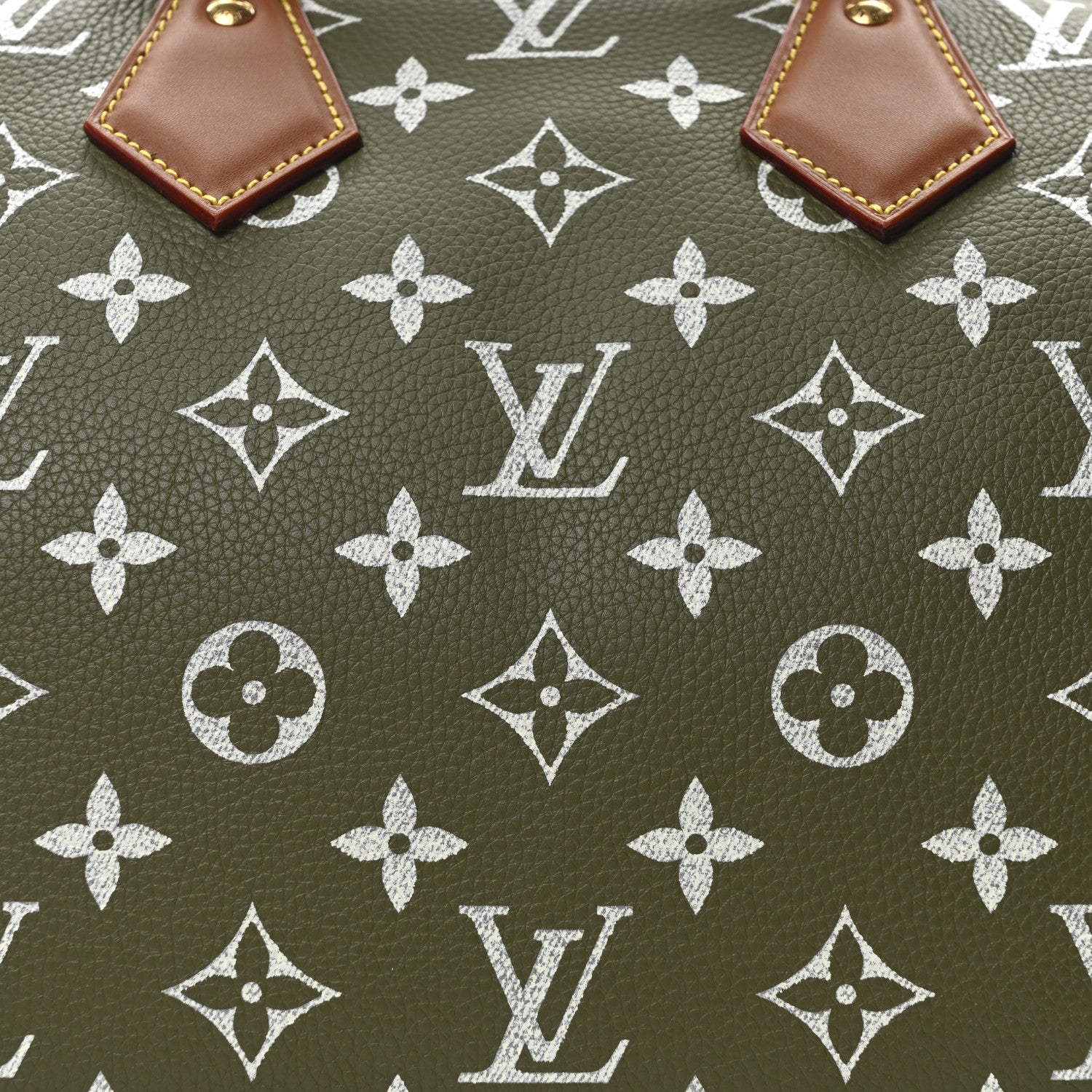 Calfskin Monogram Speedy P9 Bandouliere 30 Green Sancha