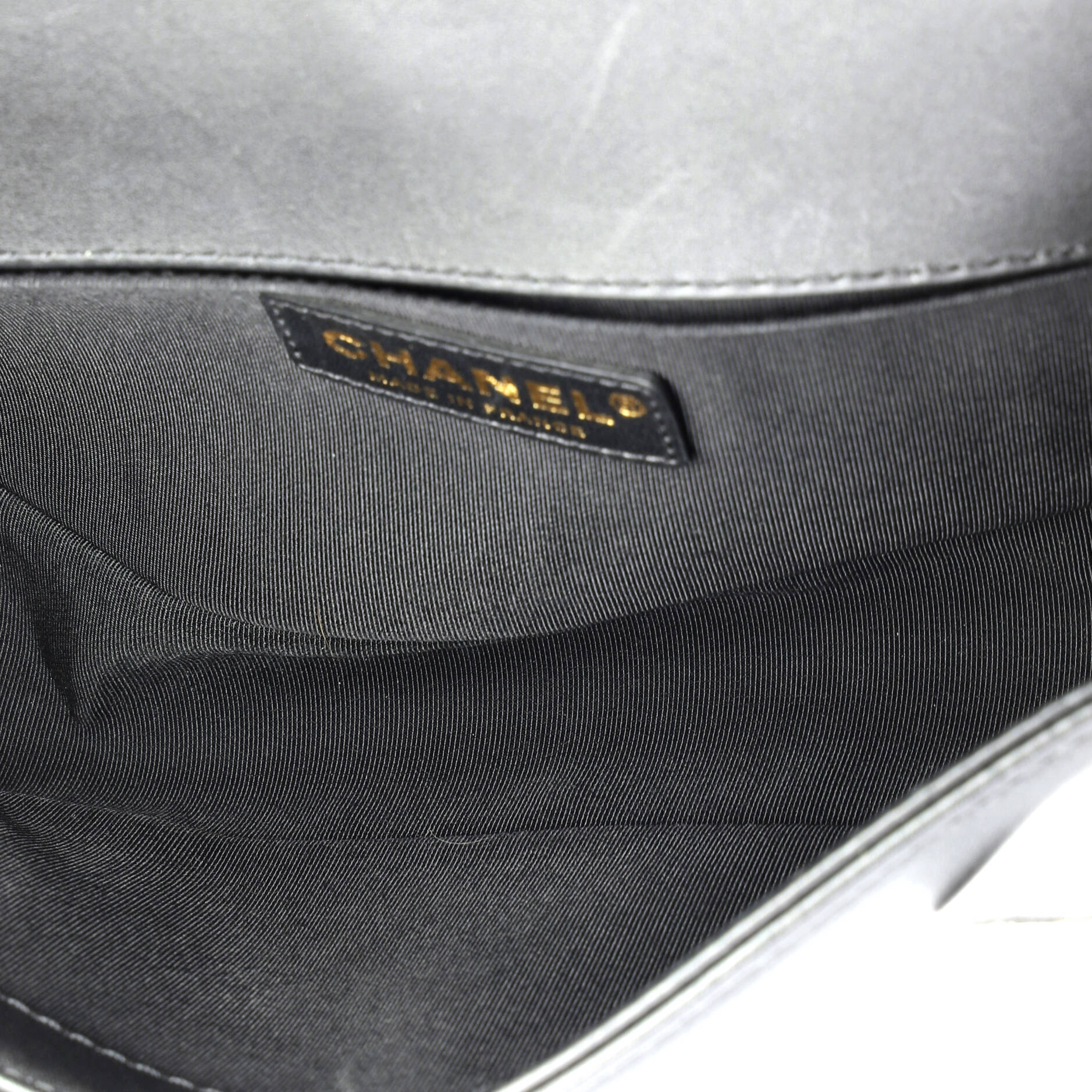 Chain Handle Boy Flap Bag Quilted Calfskin Old Medium