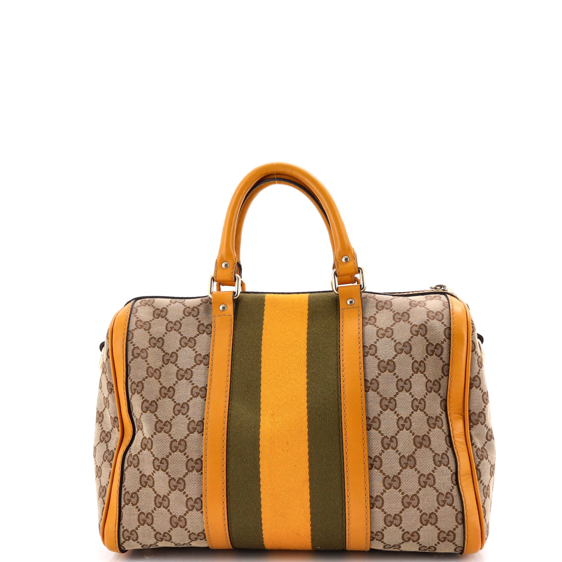 Vintage Web Boston Bag GG Canvas Medium