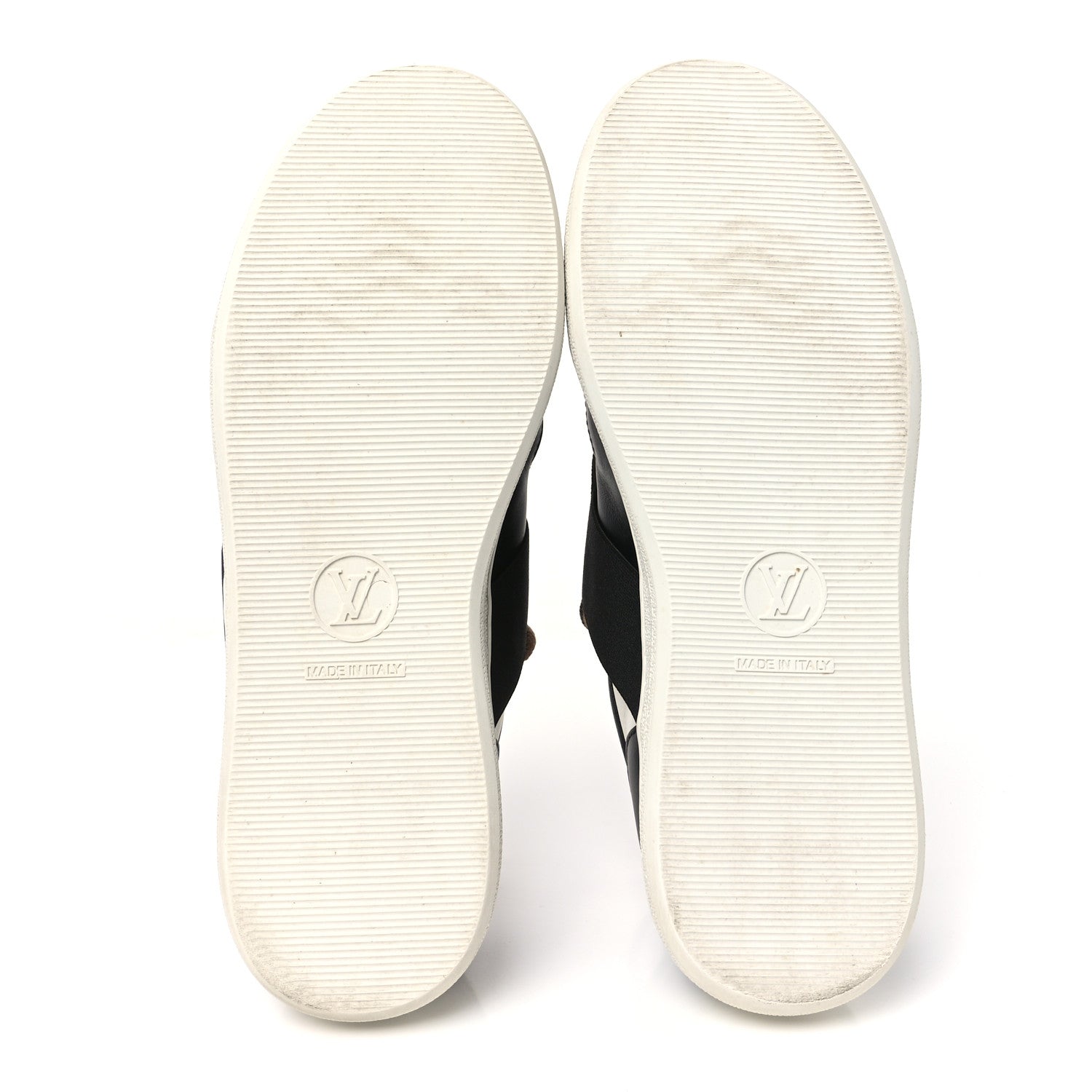 Monogram Calfskin Lous Sneakers 39 Black