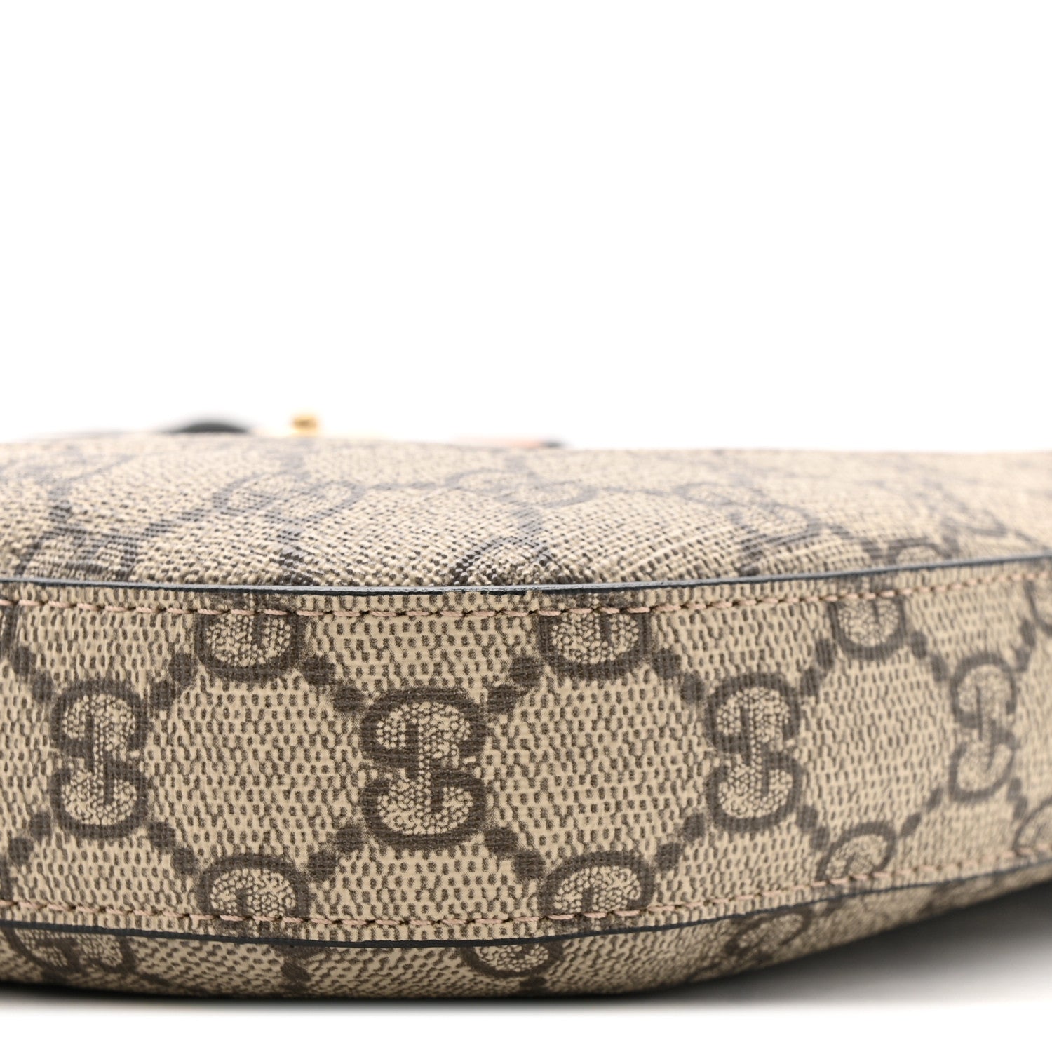 GG Supreme Monogram Snakeskin Small Jackie 1961 Hobo Beige Ebony