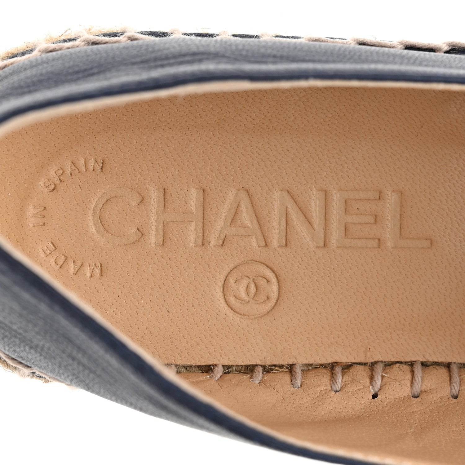 Lambskin CC Espadrilles 36 Dark Navy