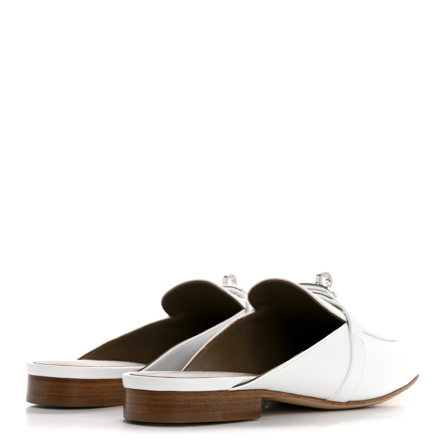 Calfskin Oz Mules 37 White