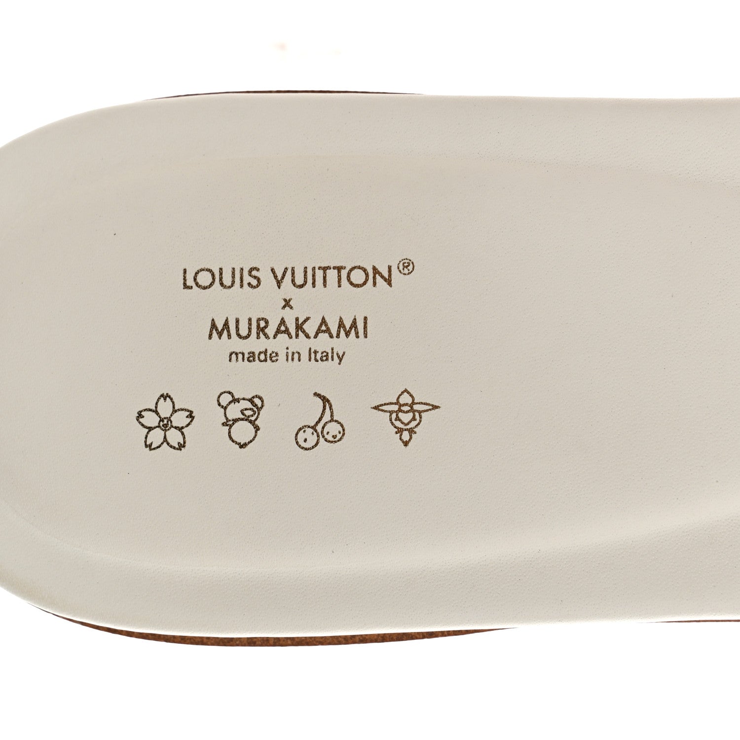 LV X TM Monogram Multicolor Frame Flat Mule Sandals 38 White Multicolor