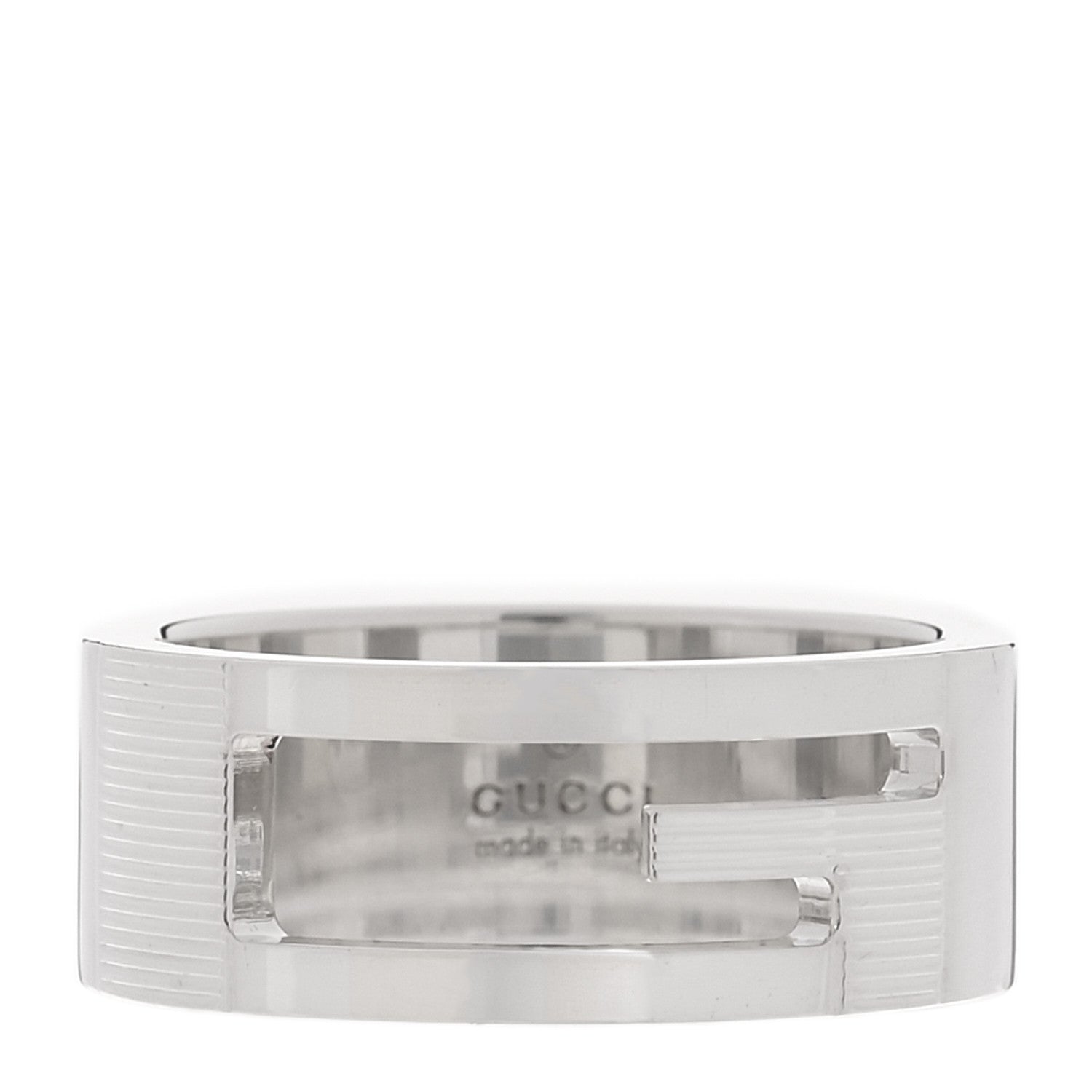 Sterling Silver G Cutout Ring 55 7.25