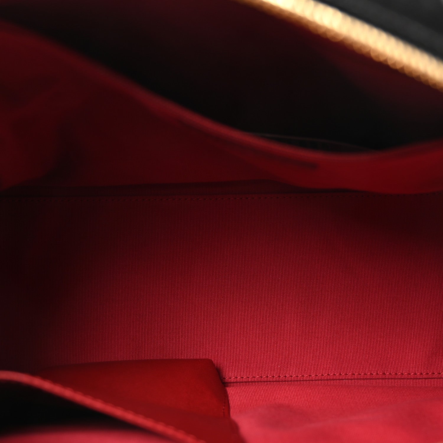 Shiny Crumpled Calfskin Quilted Large Bowling Bag Black