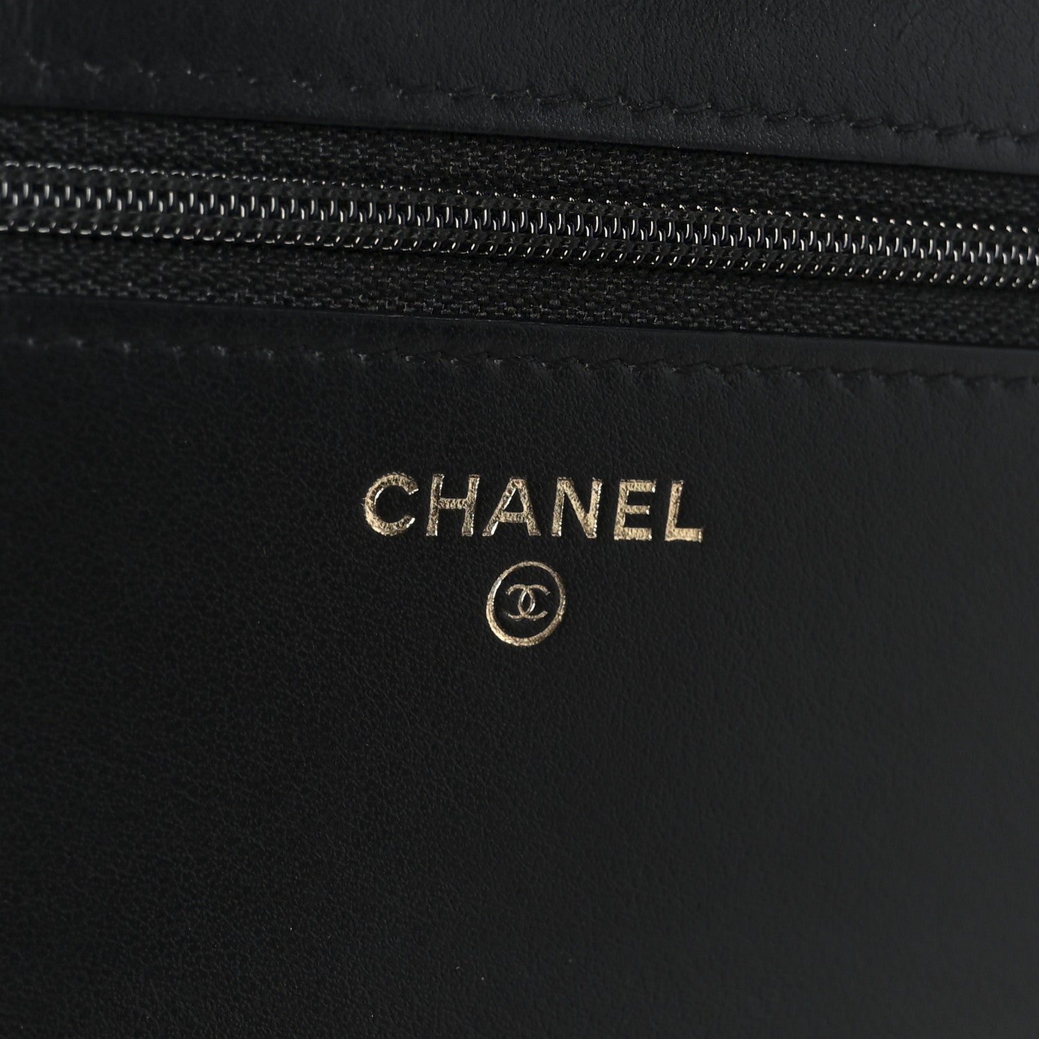 Caviar Quilted Boy Wallet On Chain WOC Black
