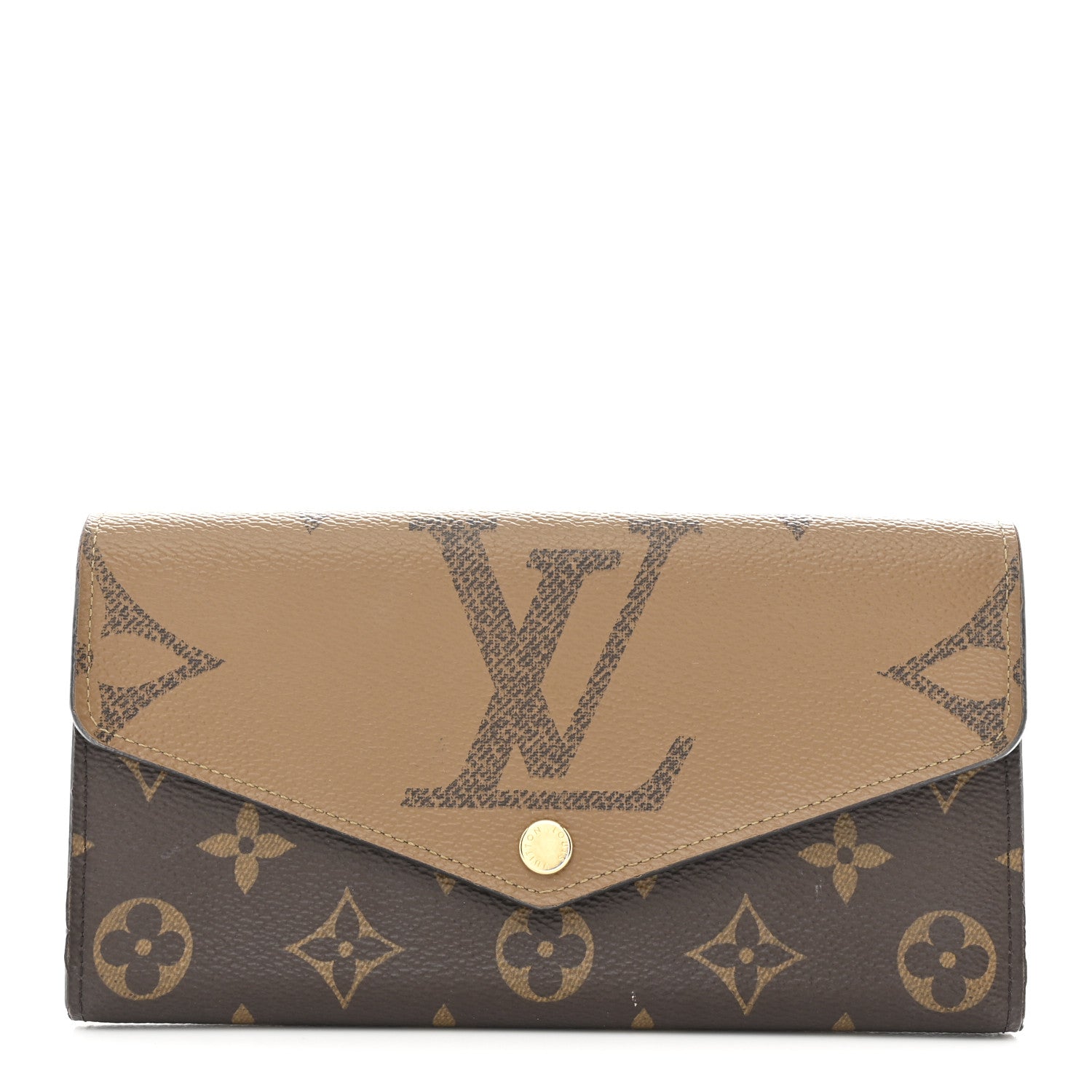 Reverse Monogram Giant Sarah Wallet