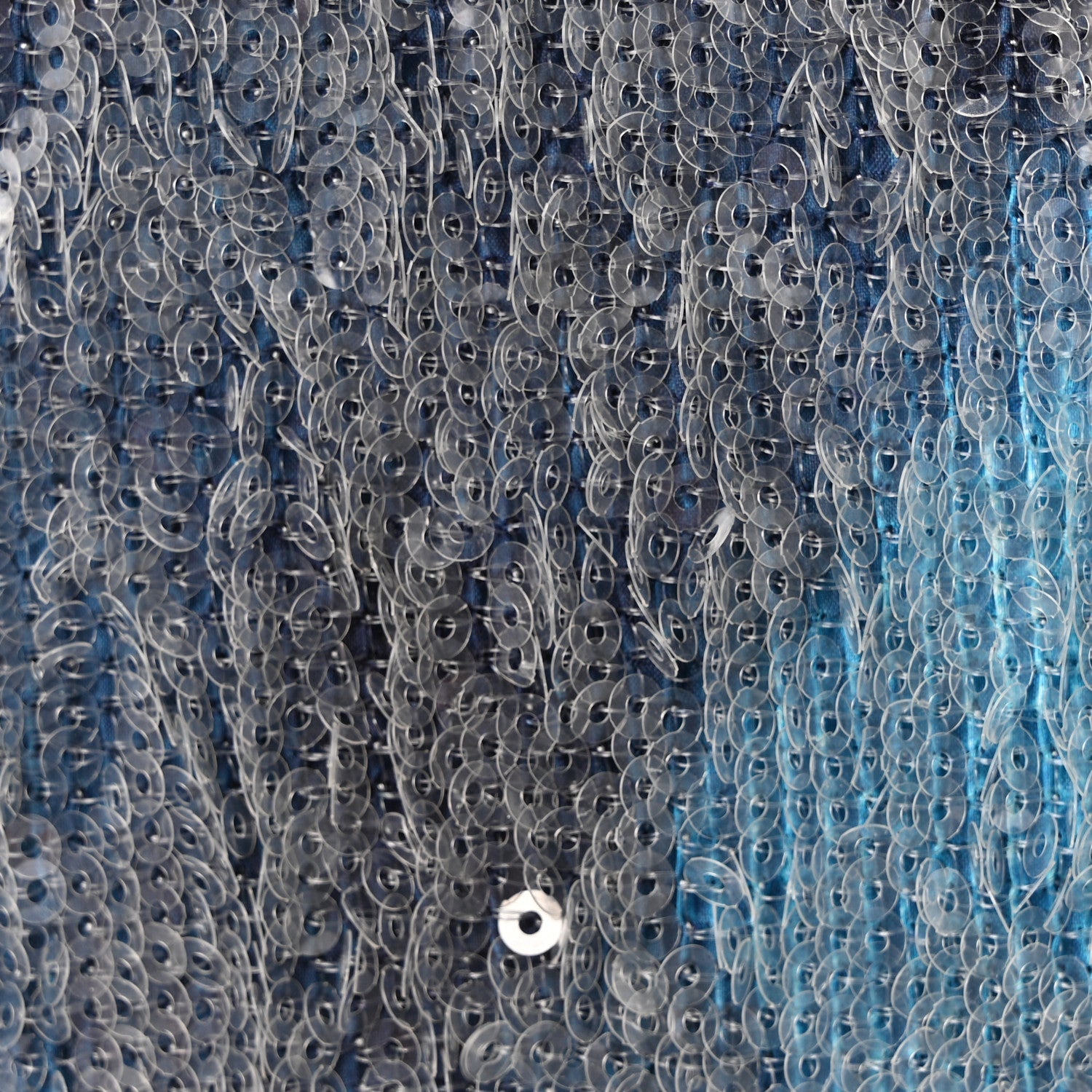 Sequin Large Waterfall Flap Light Blue