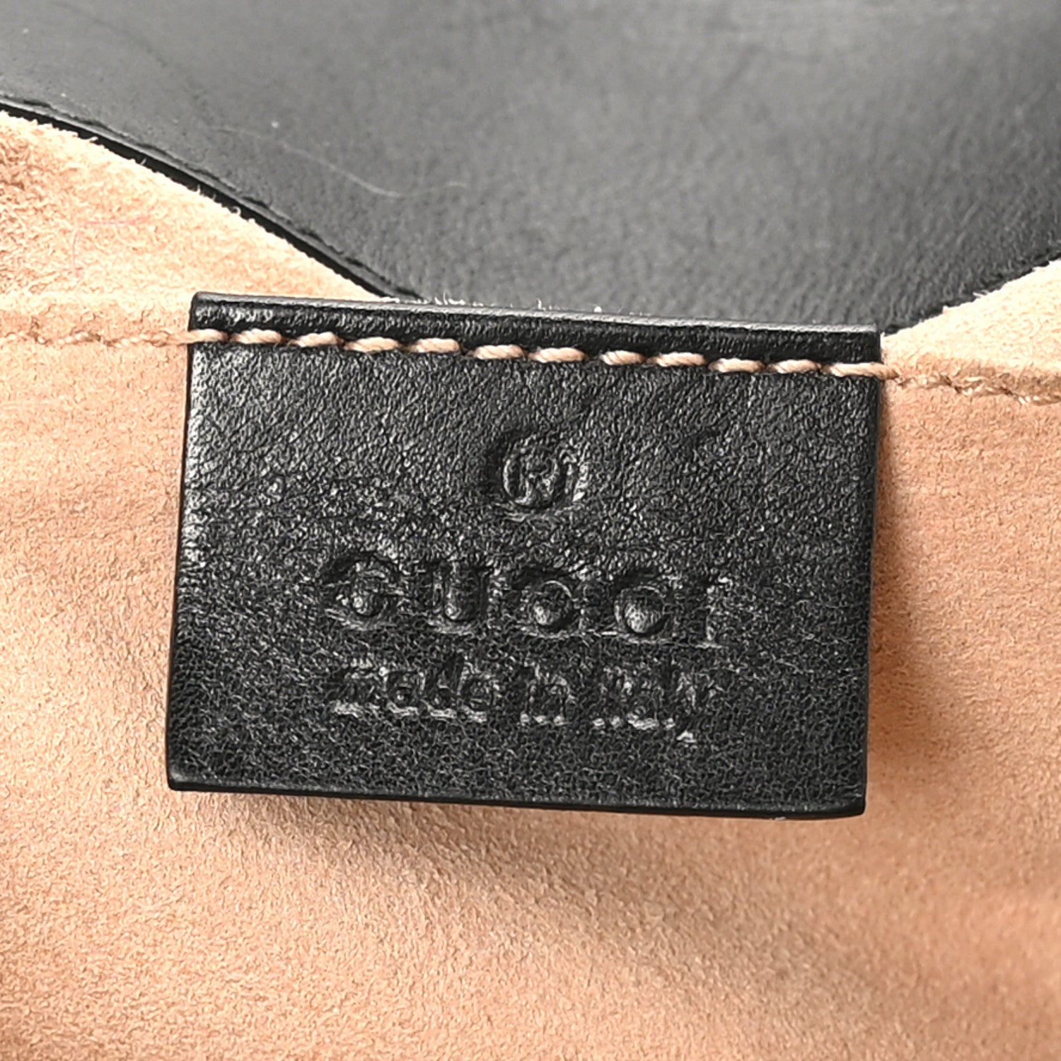 Calfskin Matelasse Mini GG Marmont Shoulder Bag Black