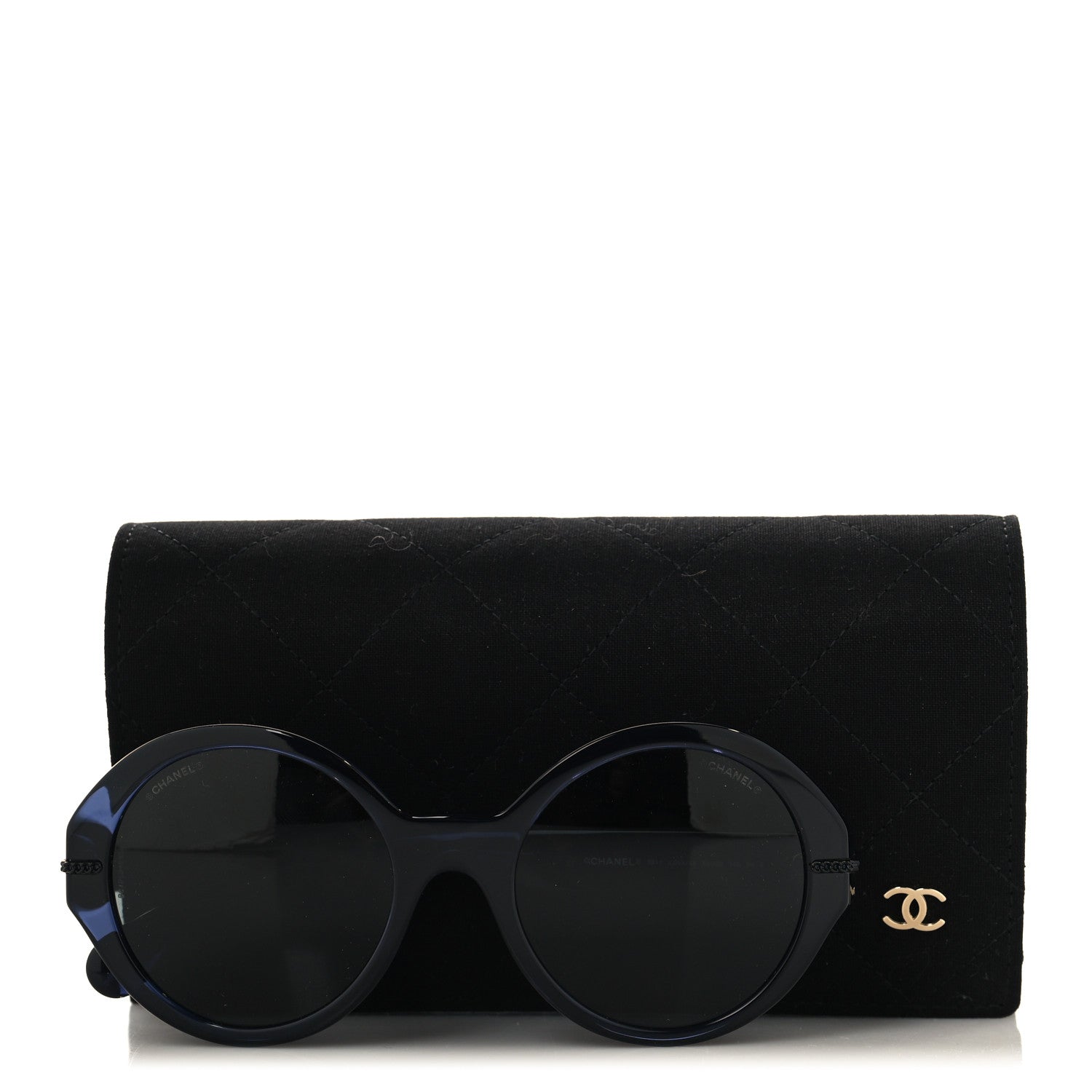 Acetate Chain Sunglasses 5511 Blue