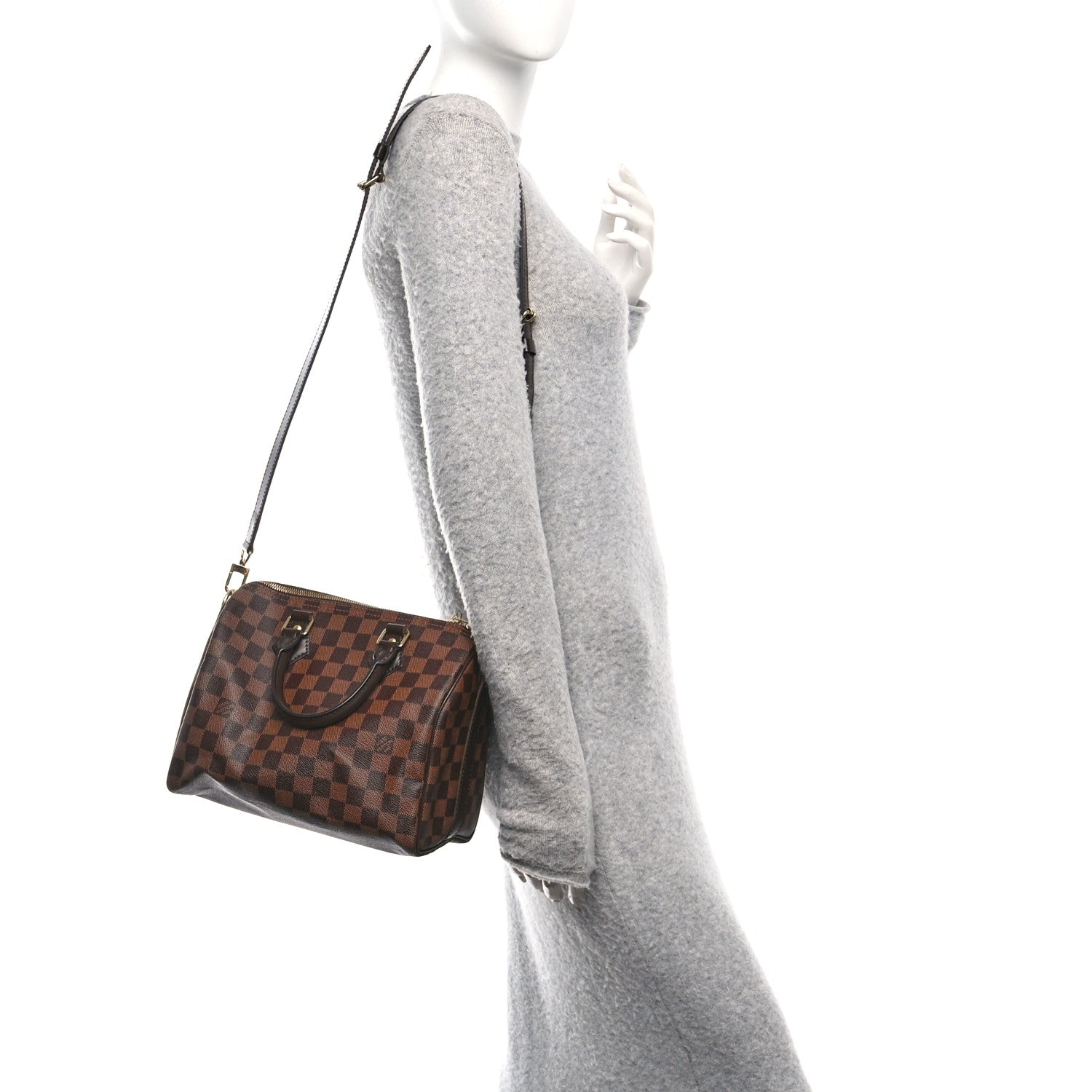 Damier Ebene Speedy Bandouliere 25