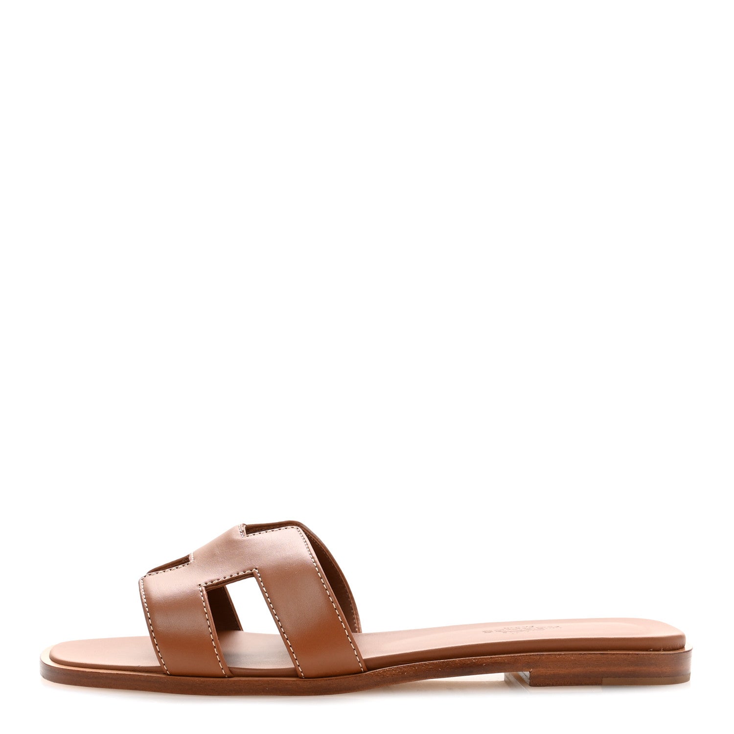 Box Calfskin Oran Sandals 37 Gold