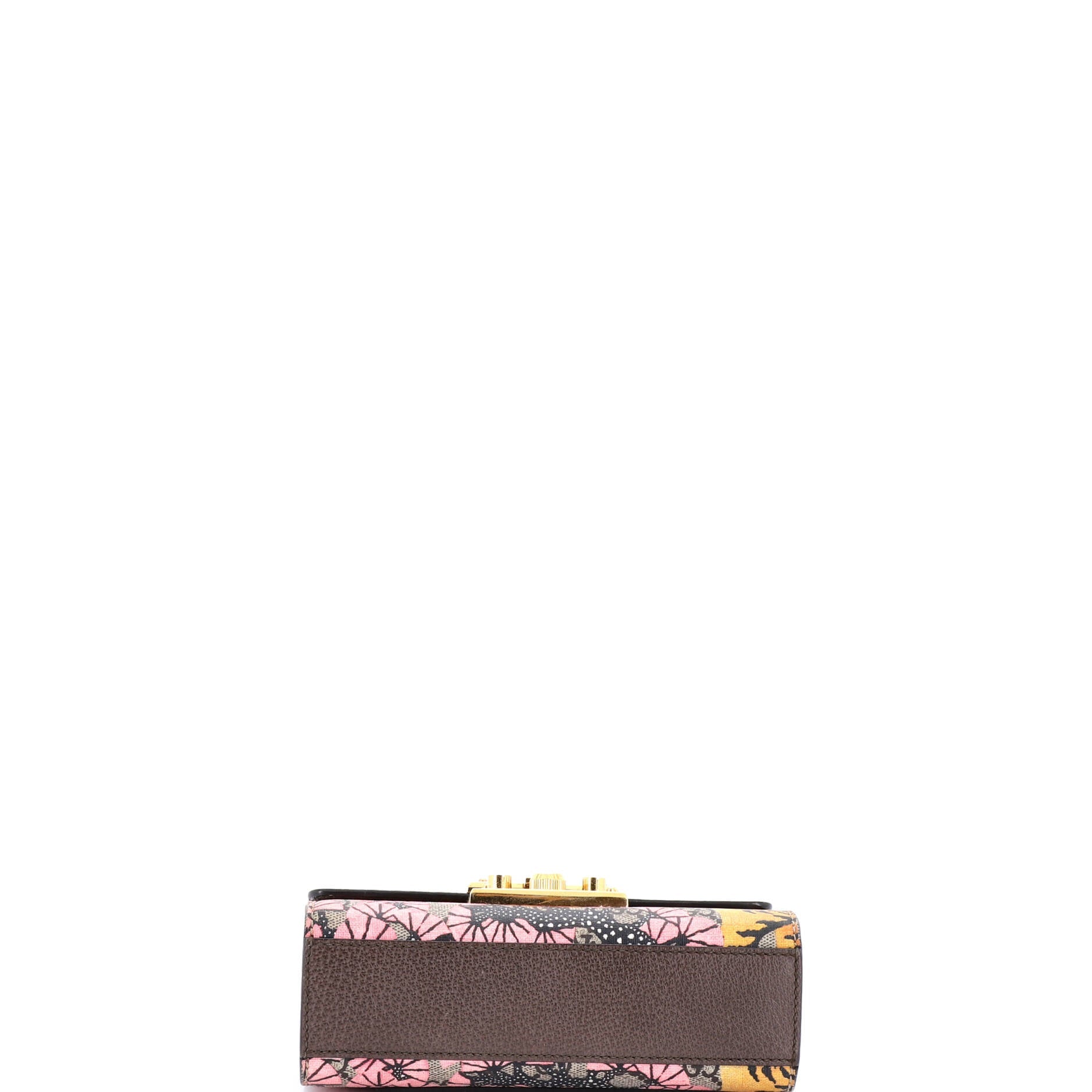 Padlock Shoulder Bag Bengal Print GG Coated Canvas Small