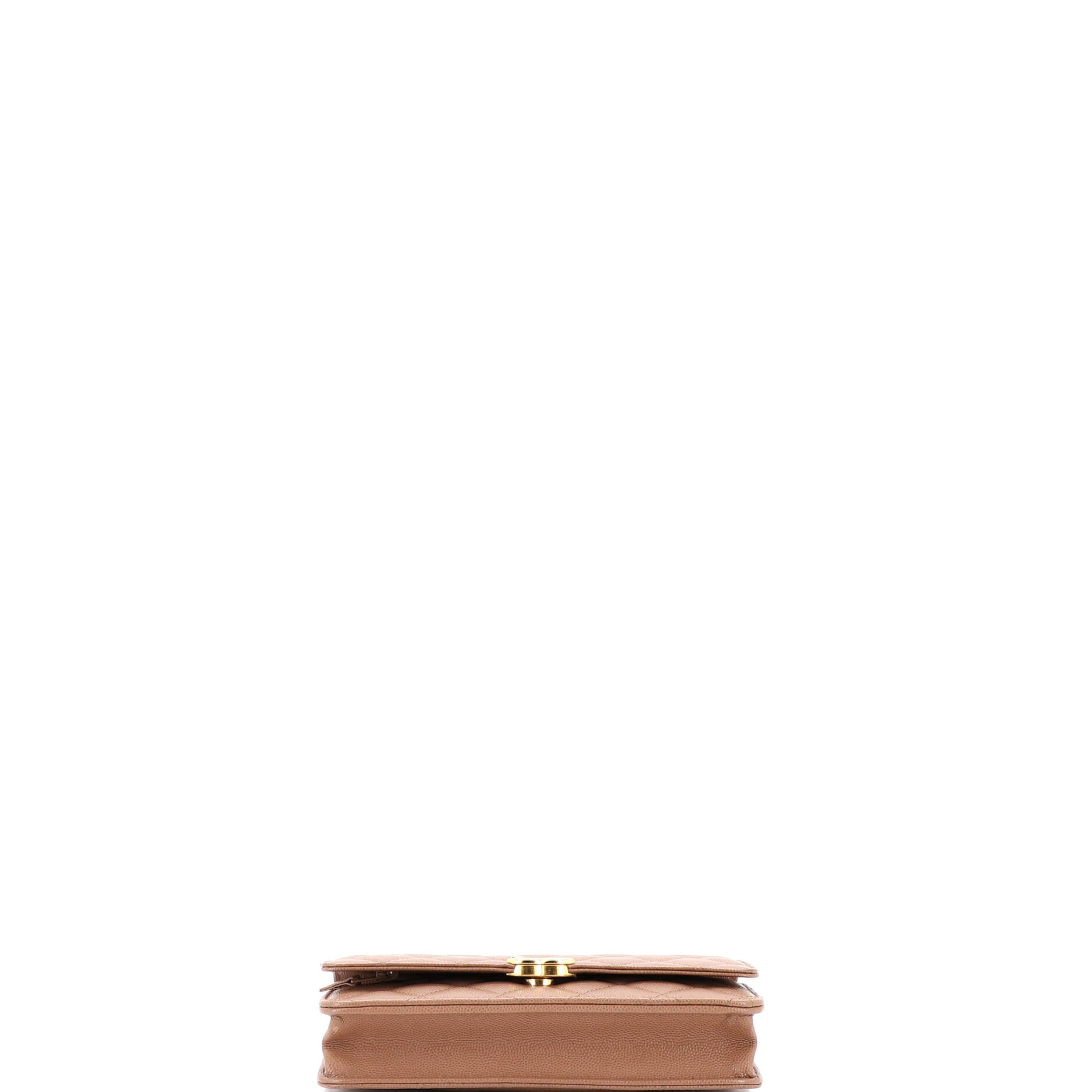 Coco First Wallet on Chain Quilted Caviar