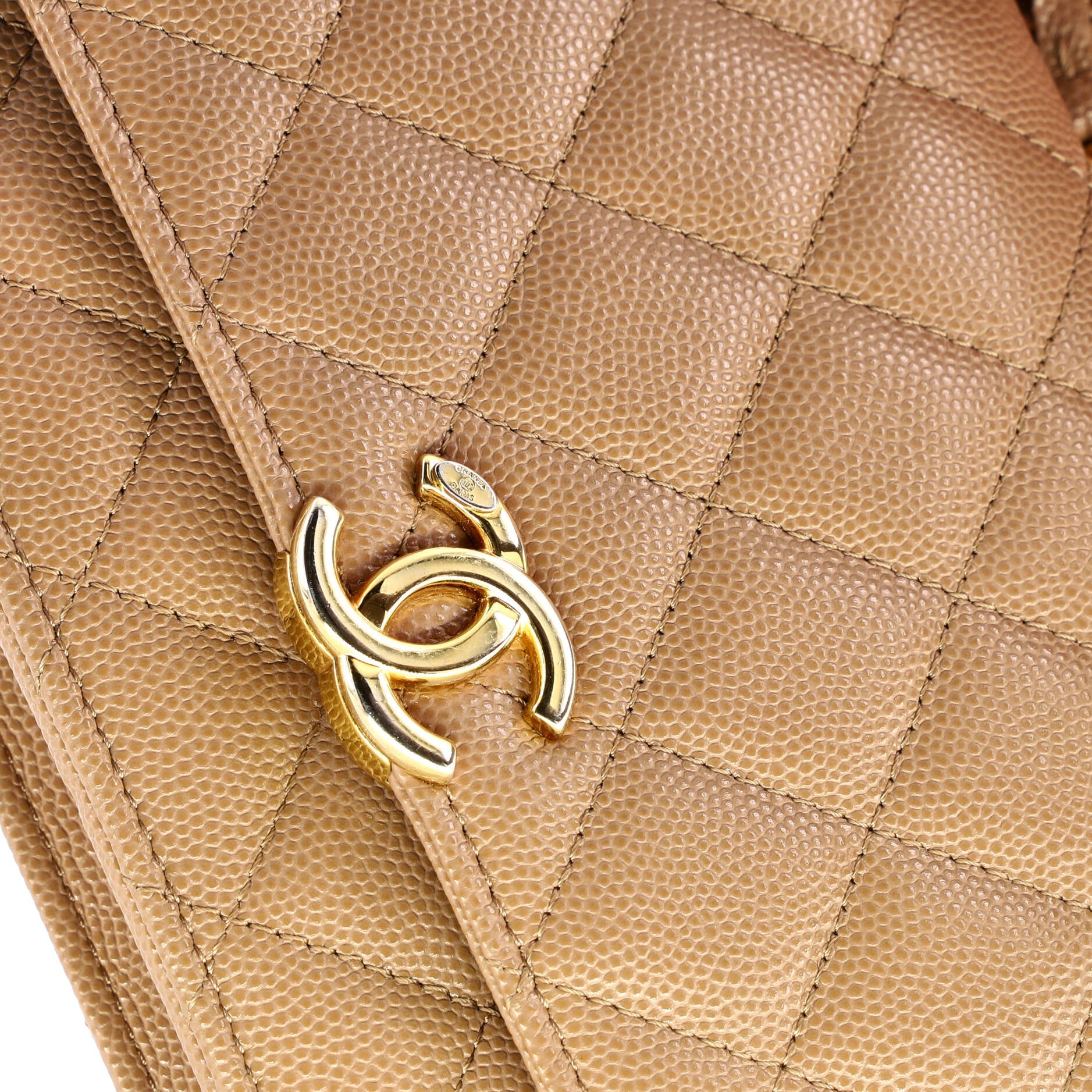Coco First Wallet on Chain Quilted Caviar