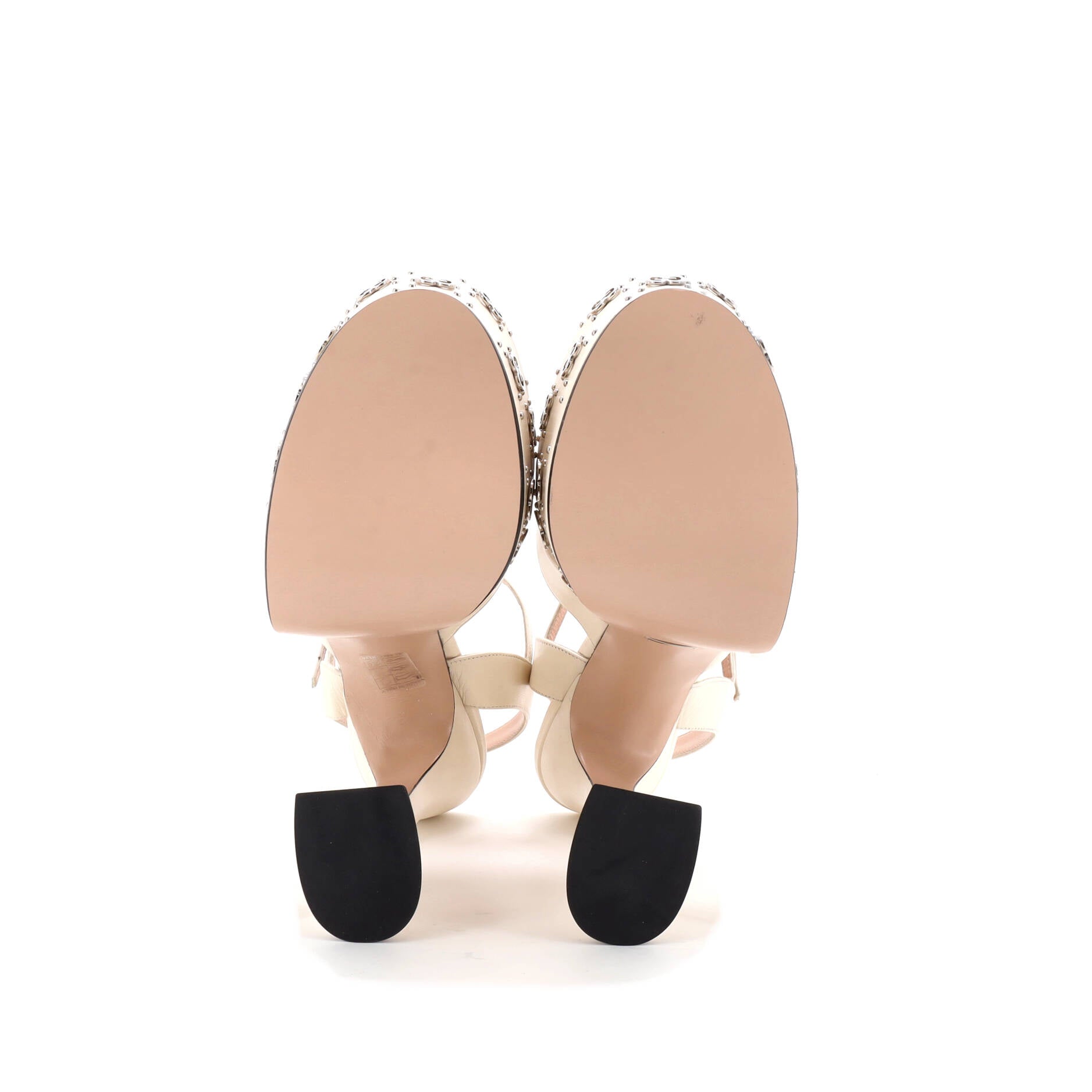 Women's Janaya GG Studded Platform Sandals Leather