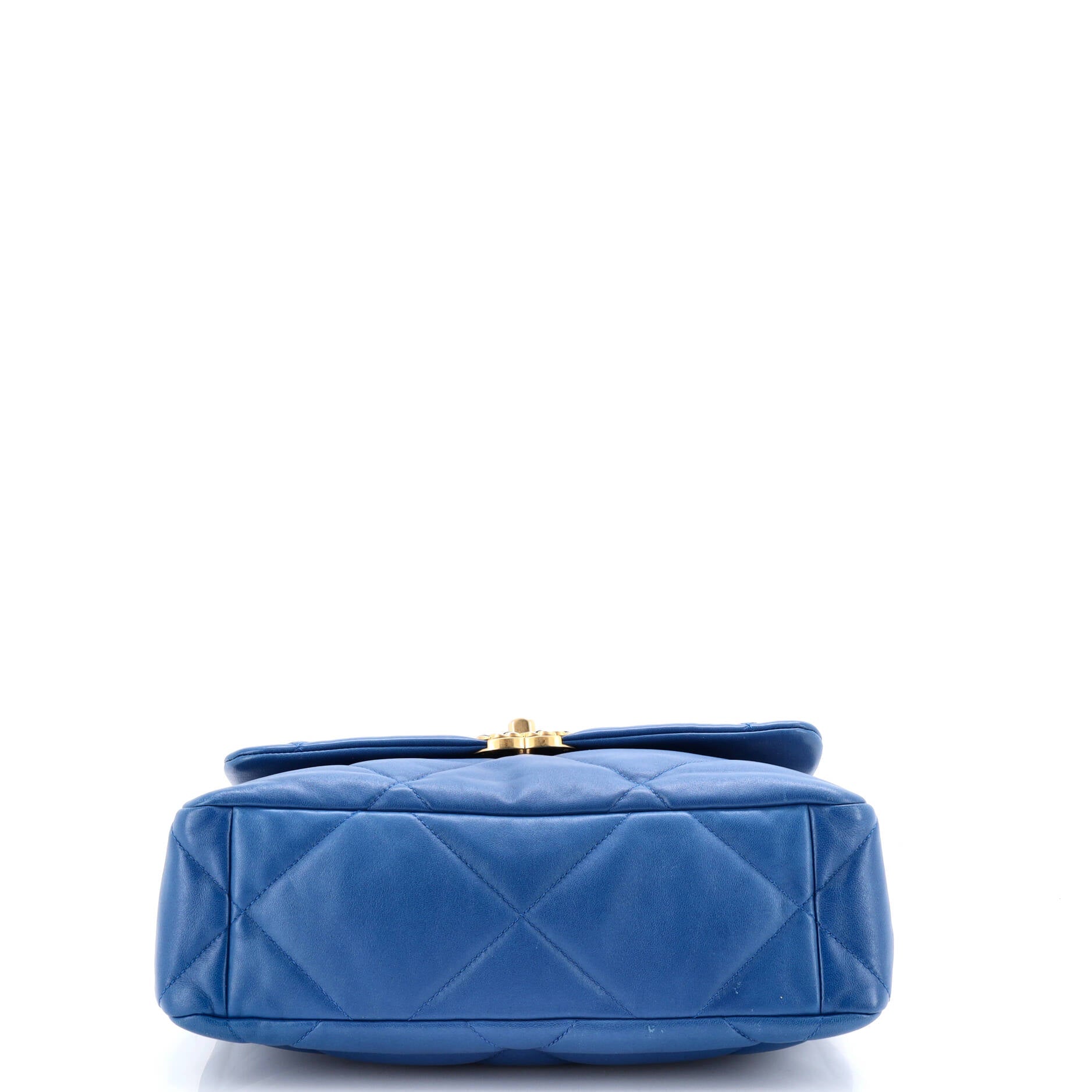 19 Flap Bag Quilted Leather Large