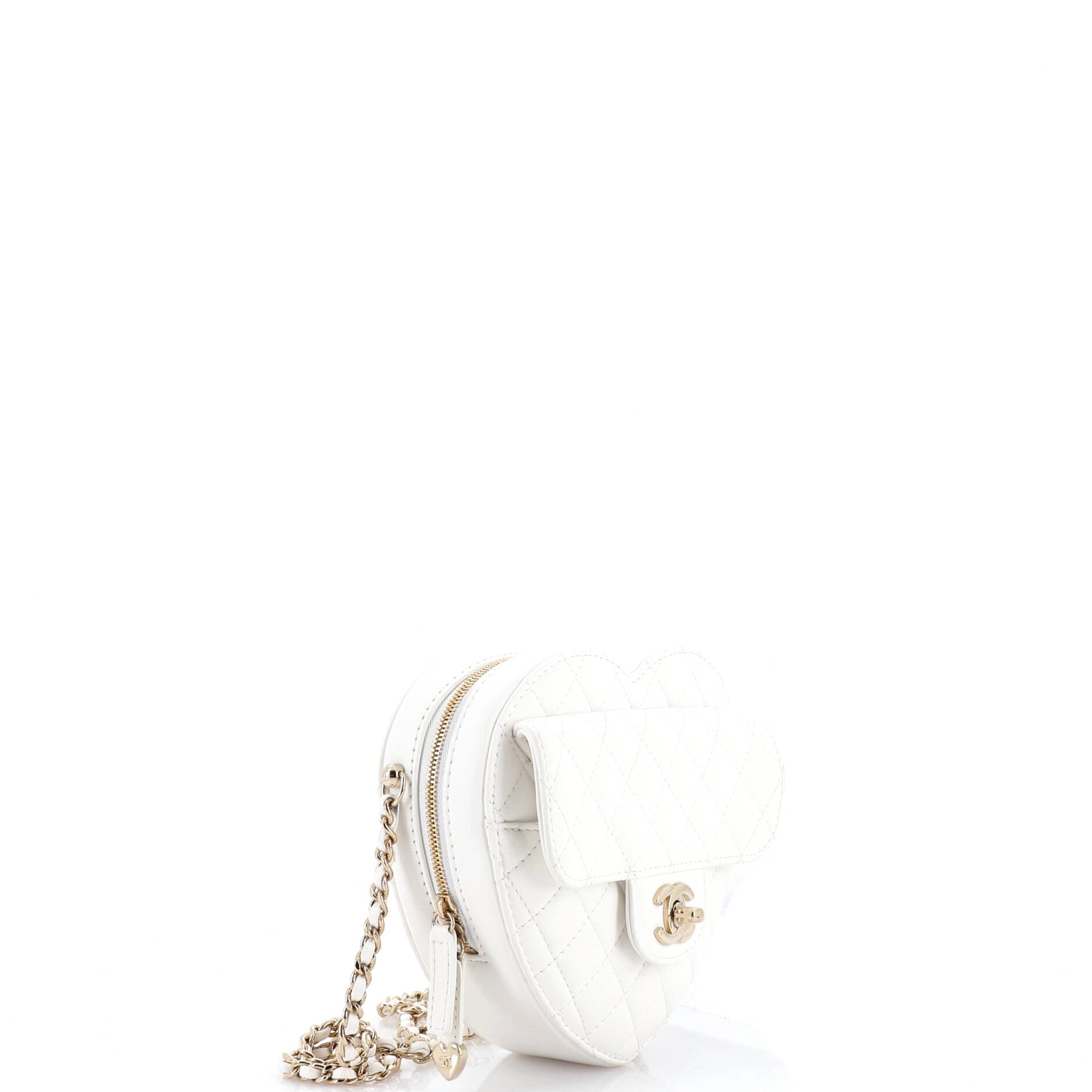 CC in Love Heart Bag Quilted Lambskin