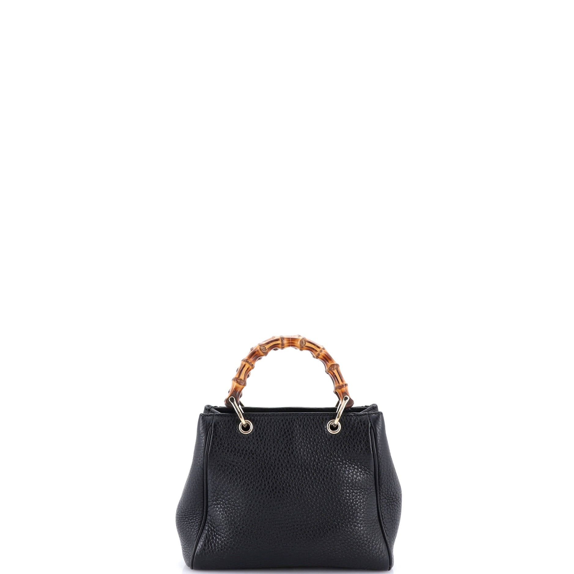 Bamboo Shopper Tote Leather Mini