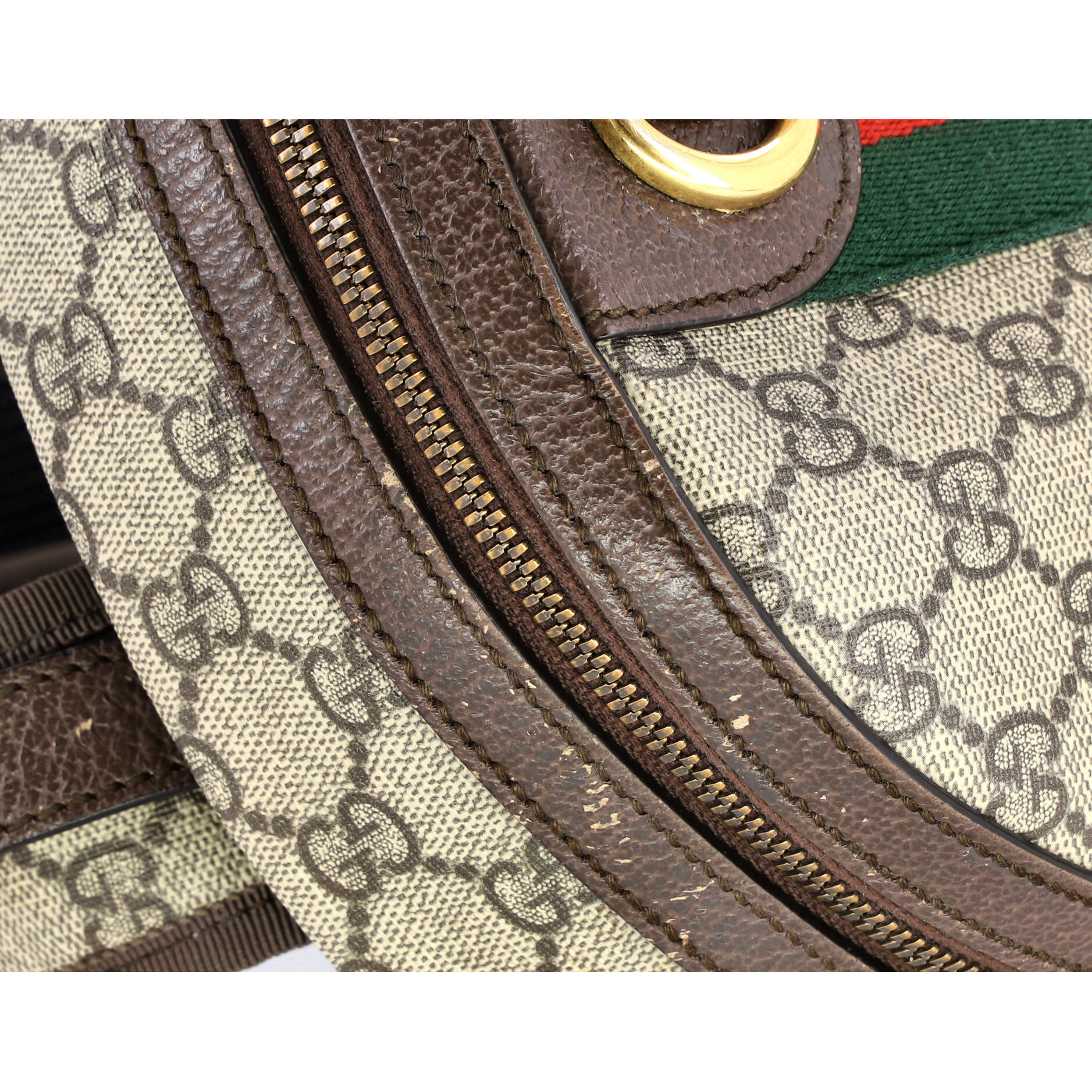 Ophidia Backpack GG Coated Canvas and Leather Small