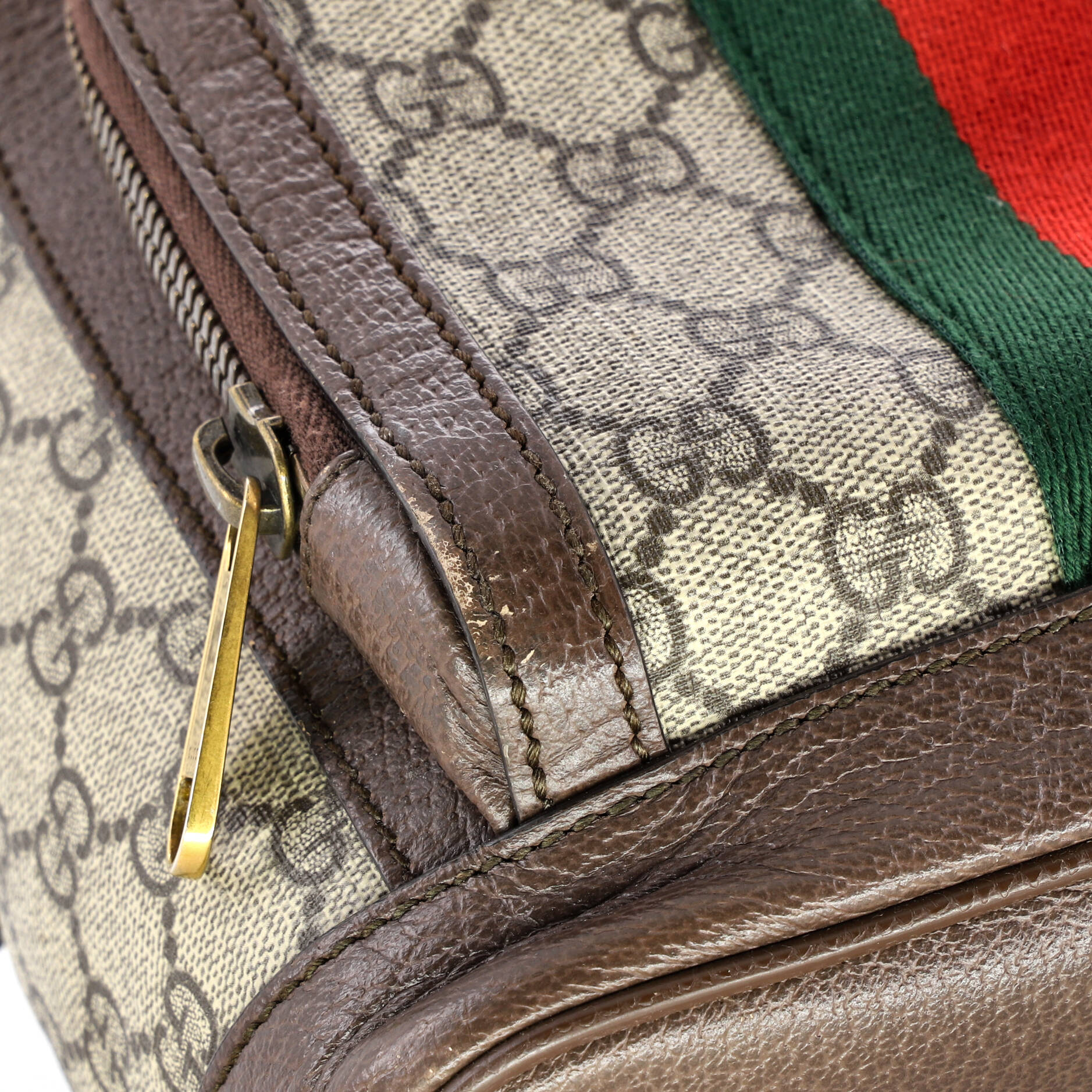 Ophidia Backpack GG Coated Canvas and Leather Small